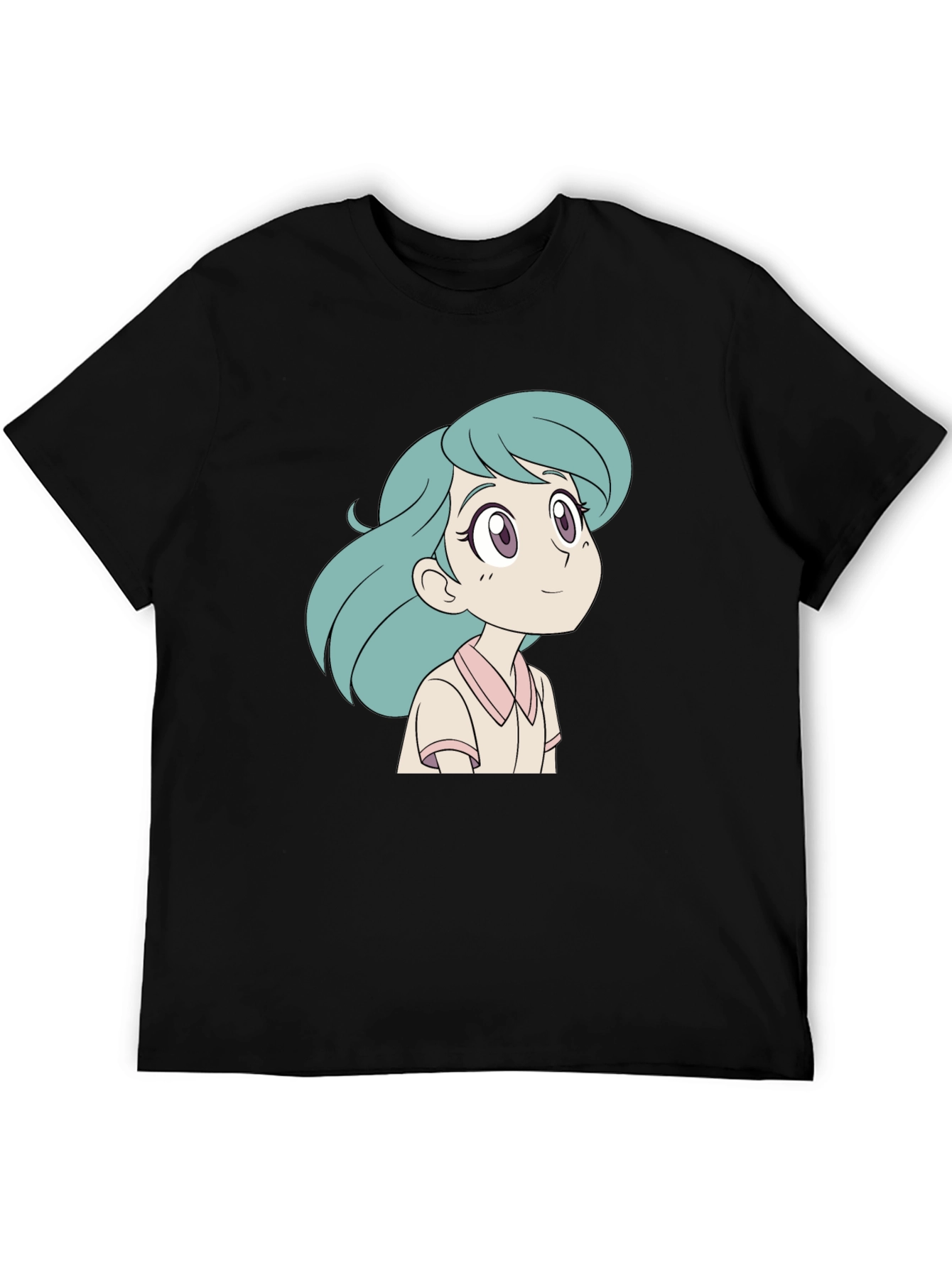 Cartoon Character Graphic Print Black T-Shirt