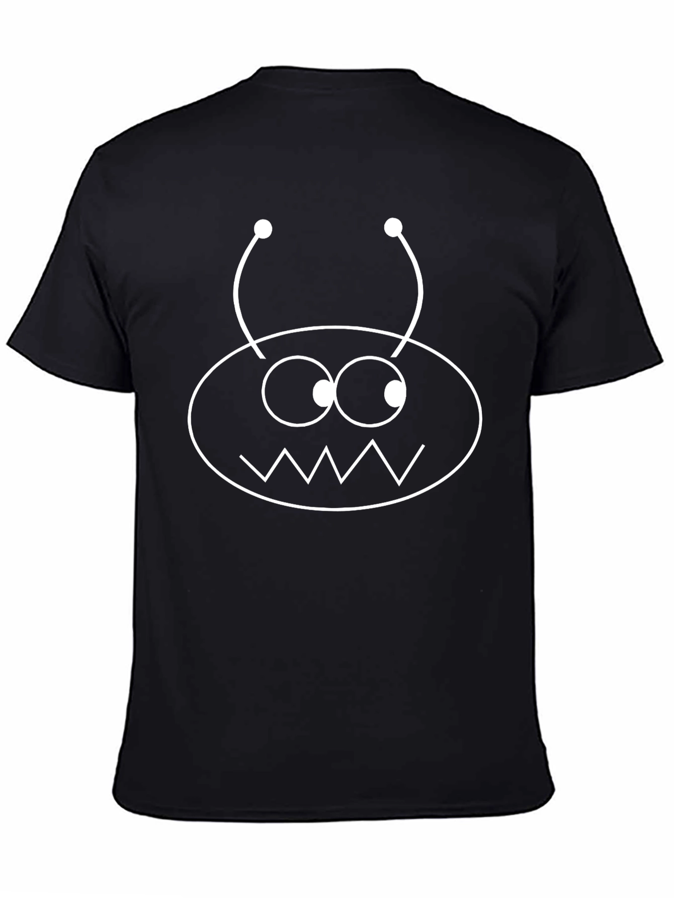 Funny Alien Graphic T-Shirt - Black Cotton Tee