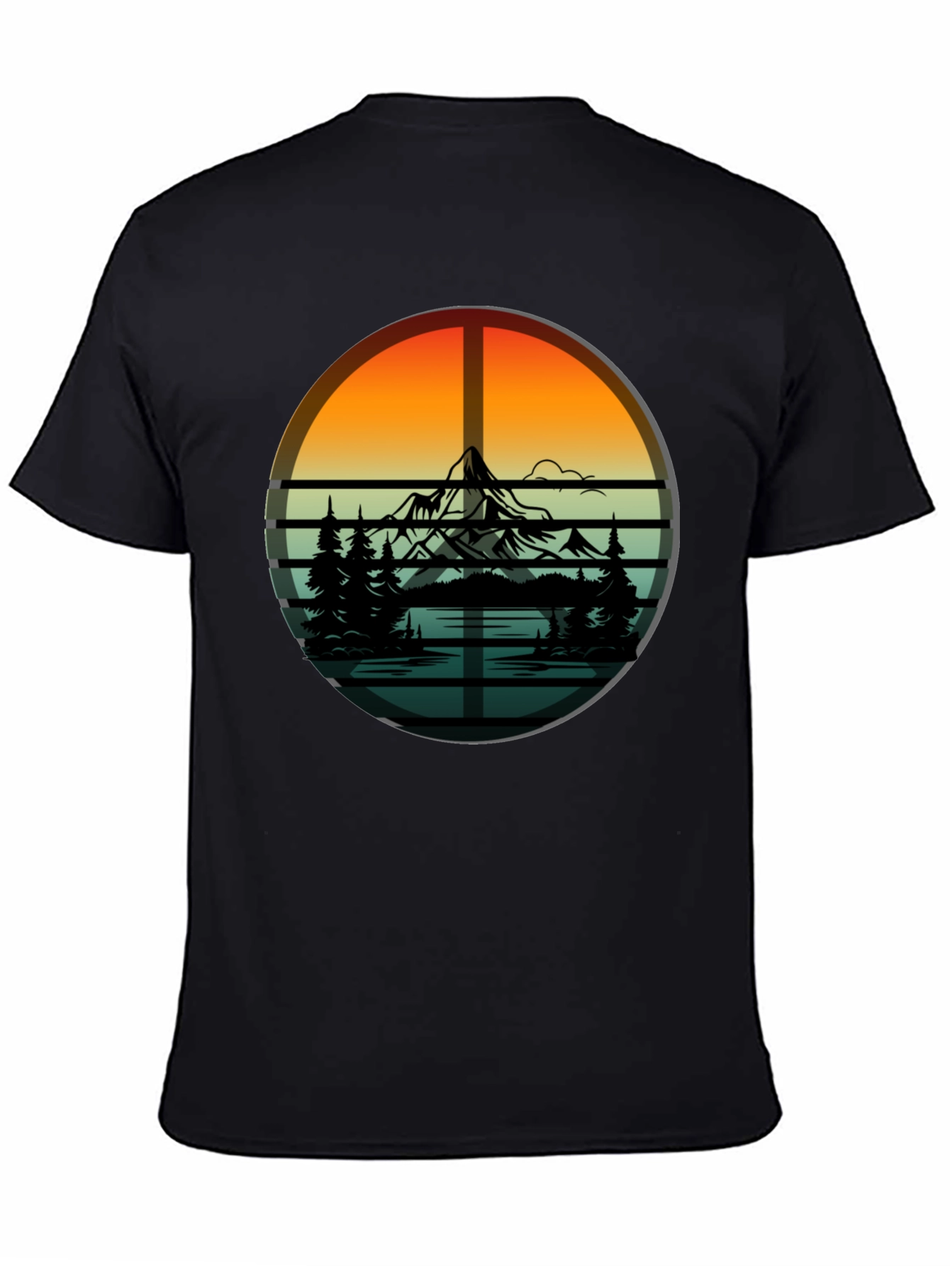 Mountain & Trees Graphic Tee - Nature Lovers T-Shirt