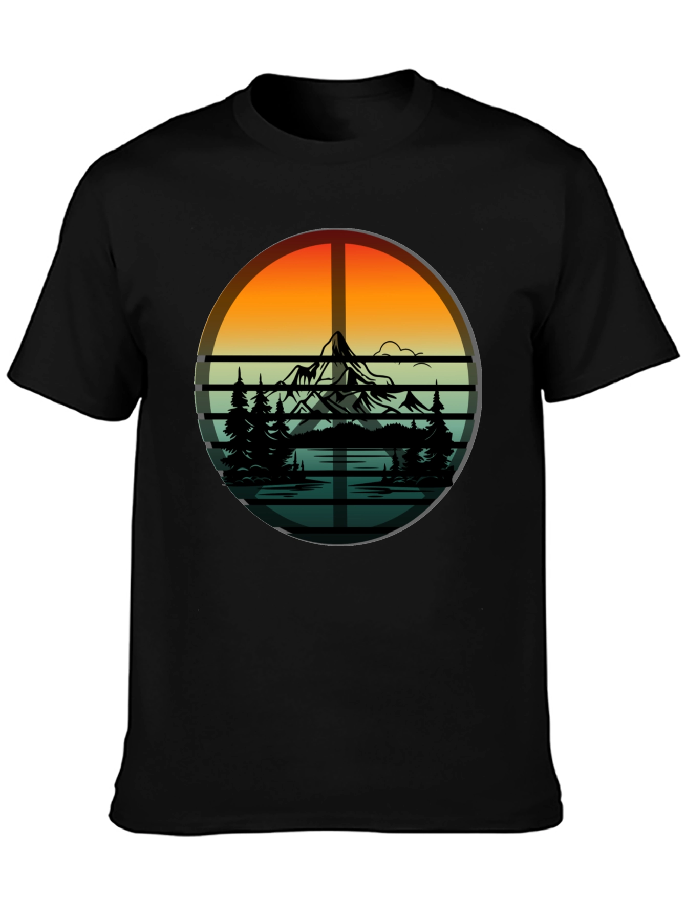 Mountain & Trees Graphic Tee - Nature Lovers T-Shirt