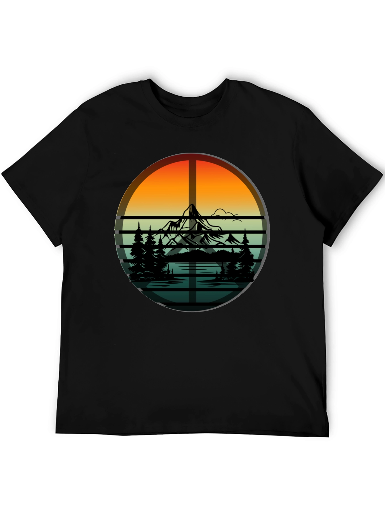 Mountain & Trees Graphic Tee - Nature Lovers T-Shirt