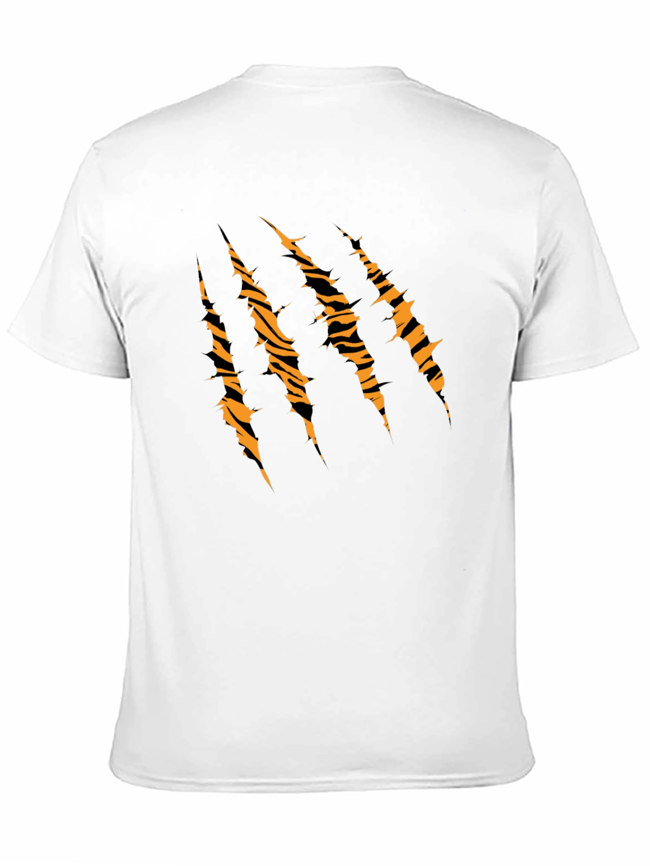 Mens Black Tiger Stripe Claw Graphic T-Shirt