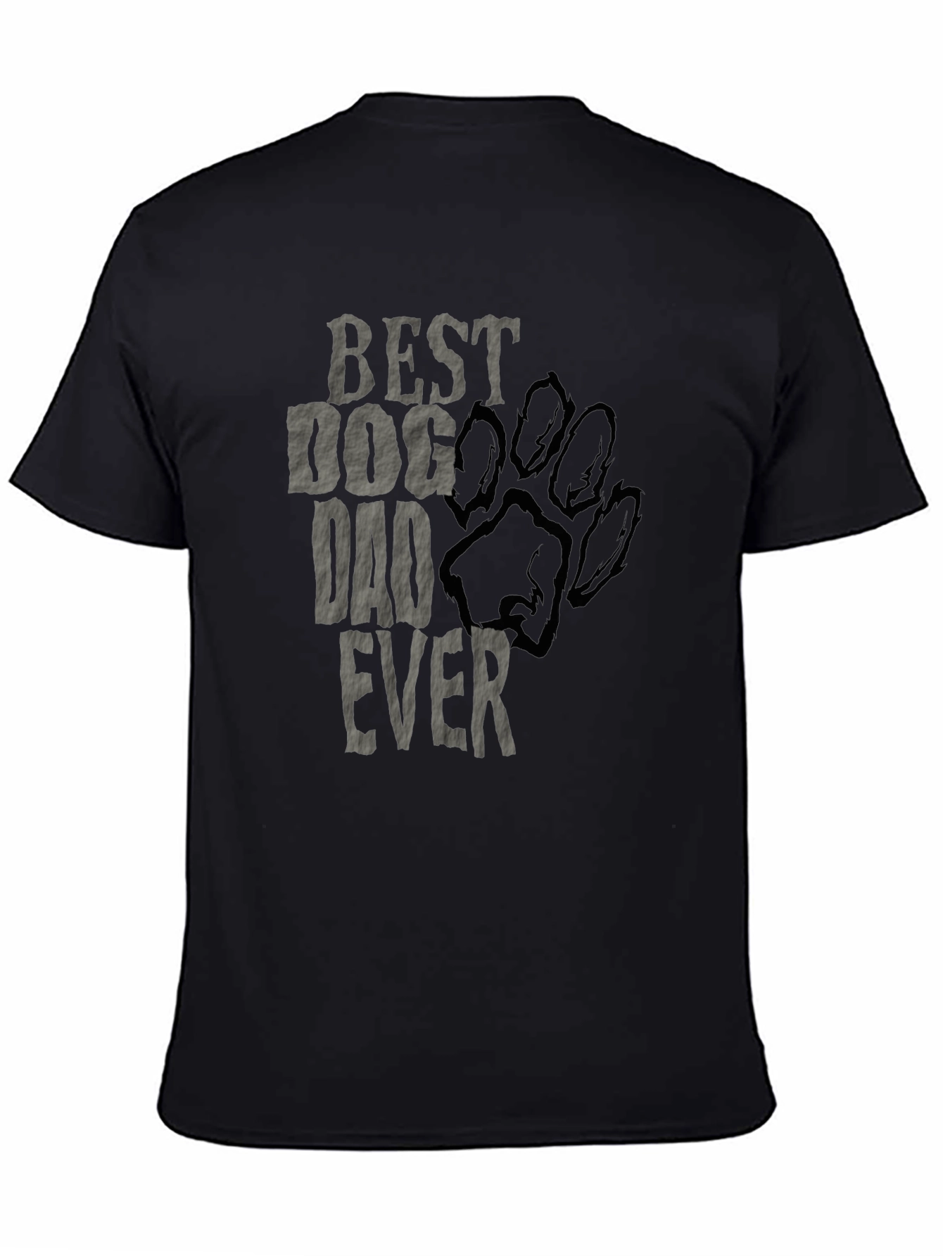 Best Dog Dad Ever T-Shirt - Black Graphic Tee