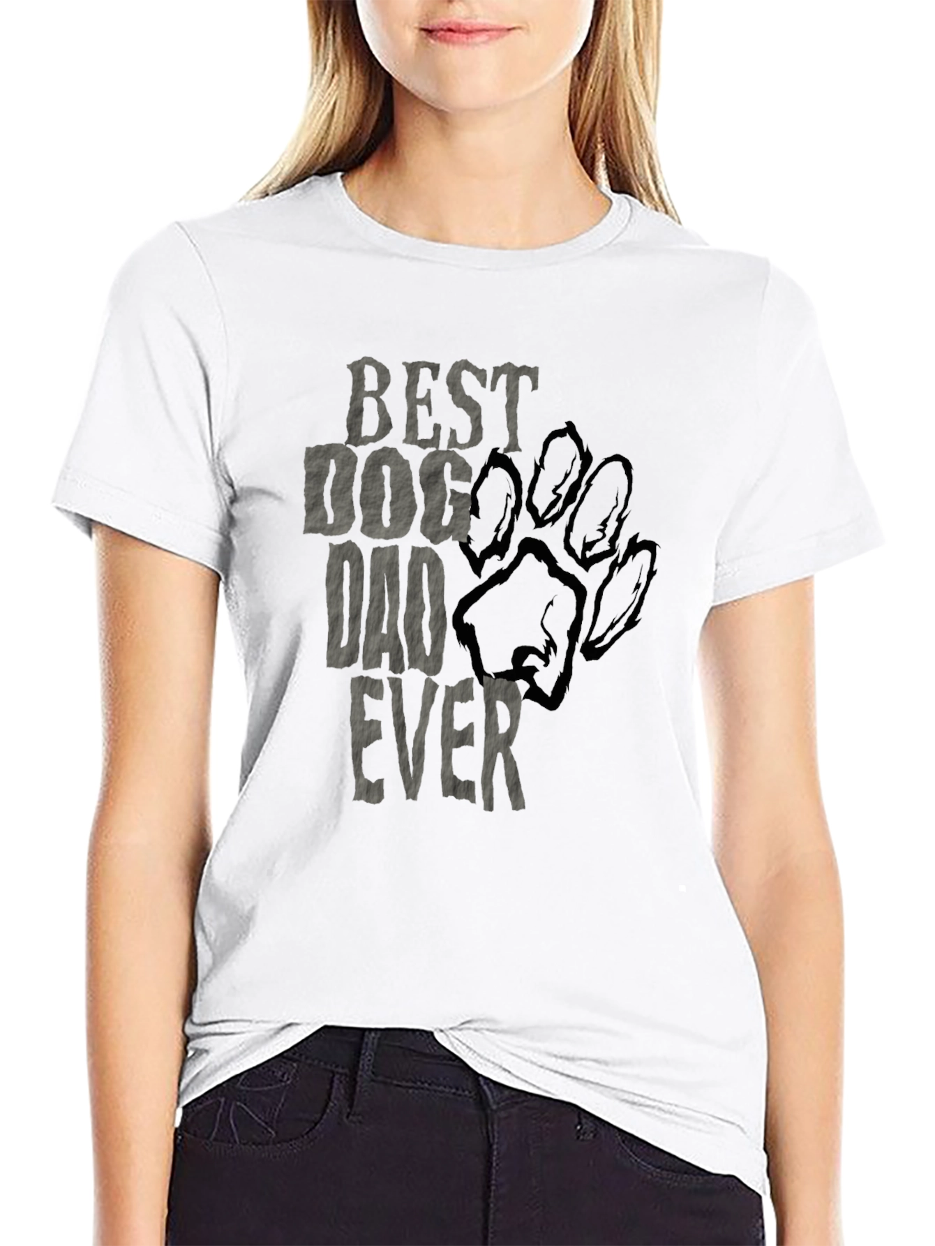 Best Dog Dad Ever T-Shirt - Black Graphic Tee