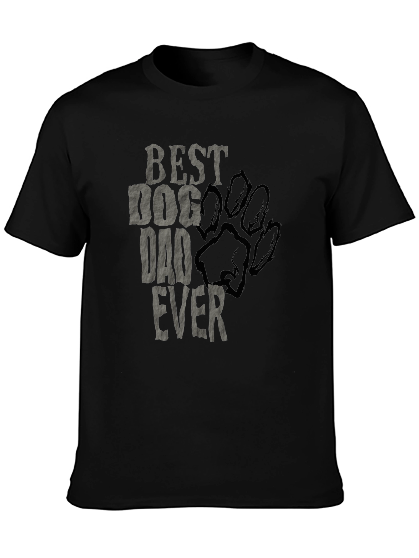Best Dog Dad Ever T-Shirt - Black Graphic Tee