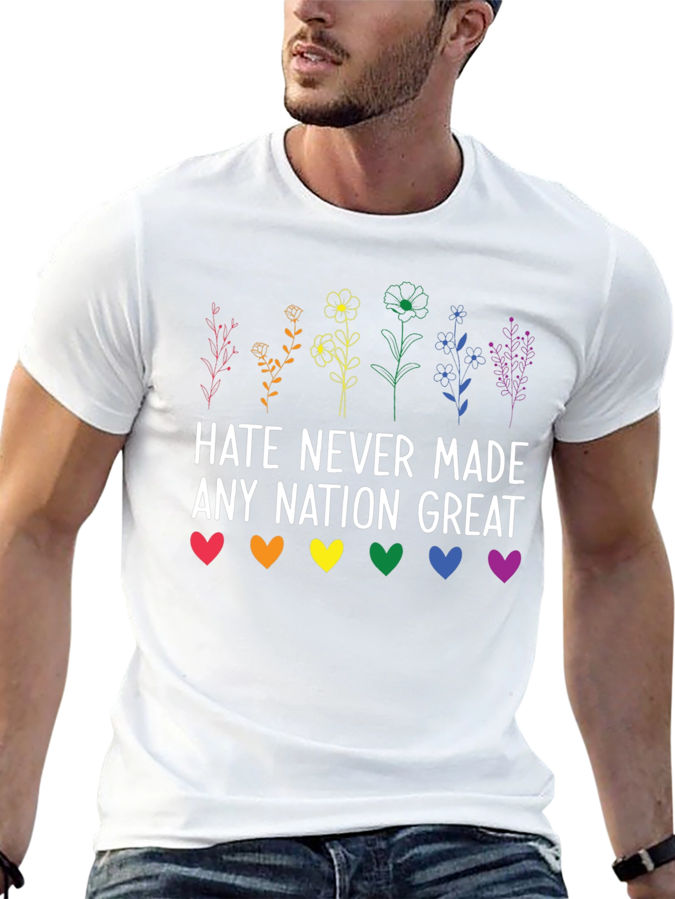 Hate Never Made Any Nation Great Graphic Tee
