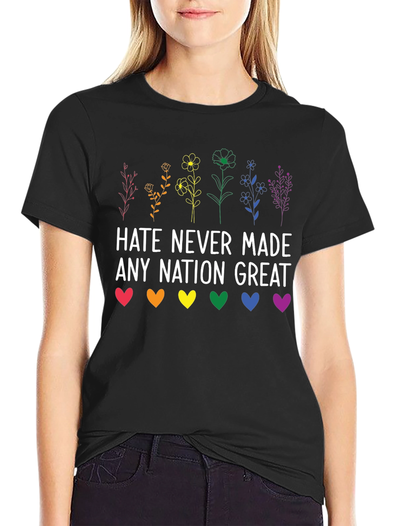 Hate Never Made Any Nation Great Graphic Tee