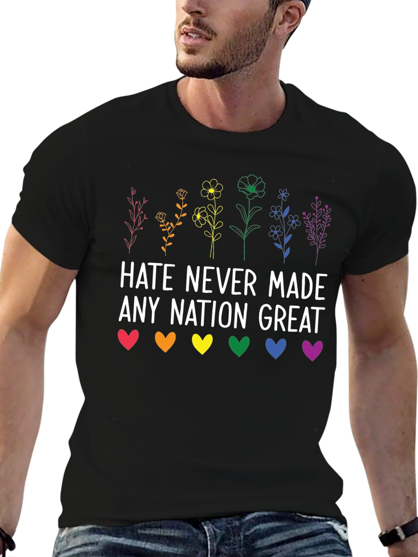 Hate Never Made Any Nation Great Graphic Tee