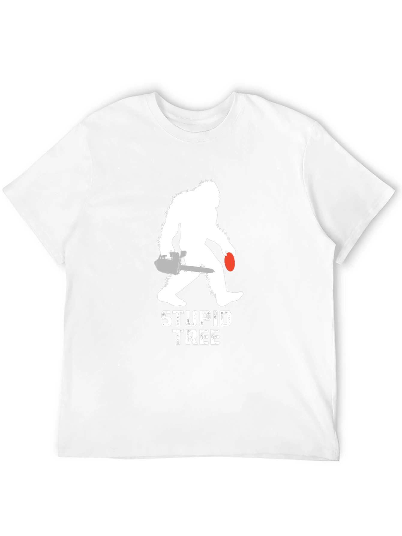 Sasquatch Stupid Tree Graphic T-Shirt