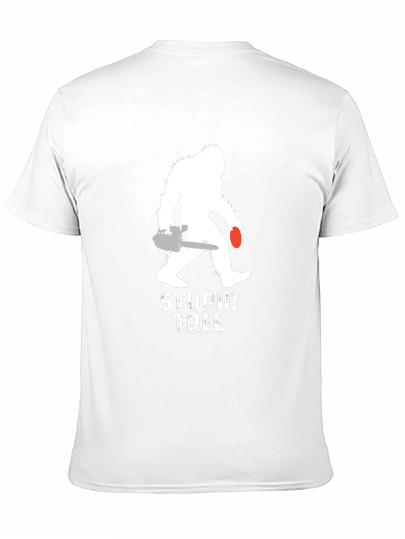 Sasquatch Stupid Tree Graphic T-Shirt