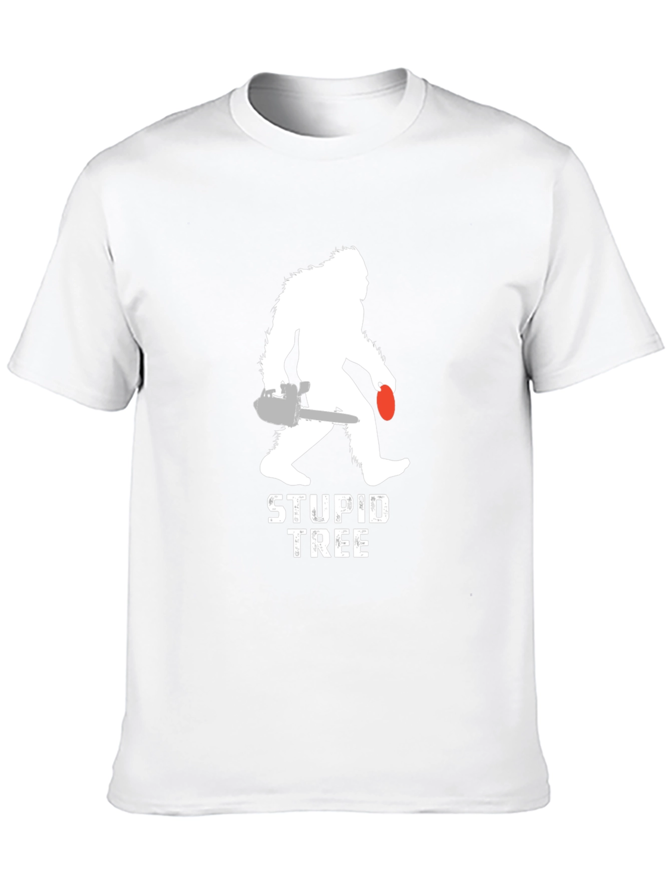 Sasquatch Stupid Tree Graphic T-Shirt