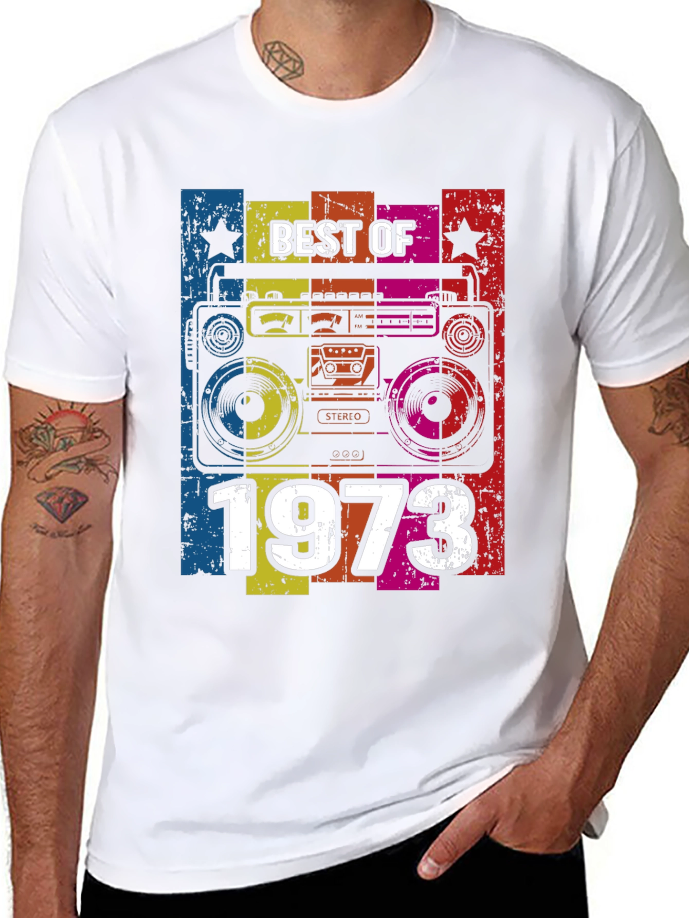 Best of 1973 Boombox Retro T-Shirt