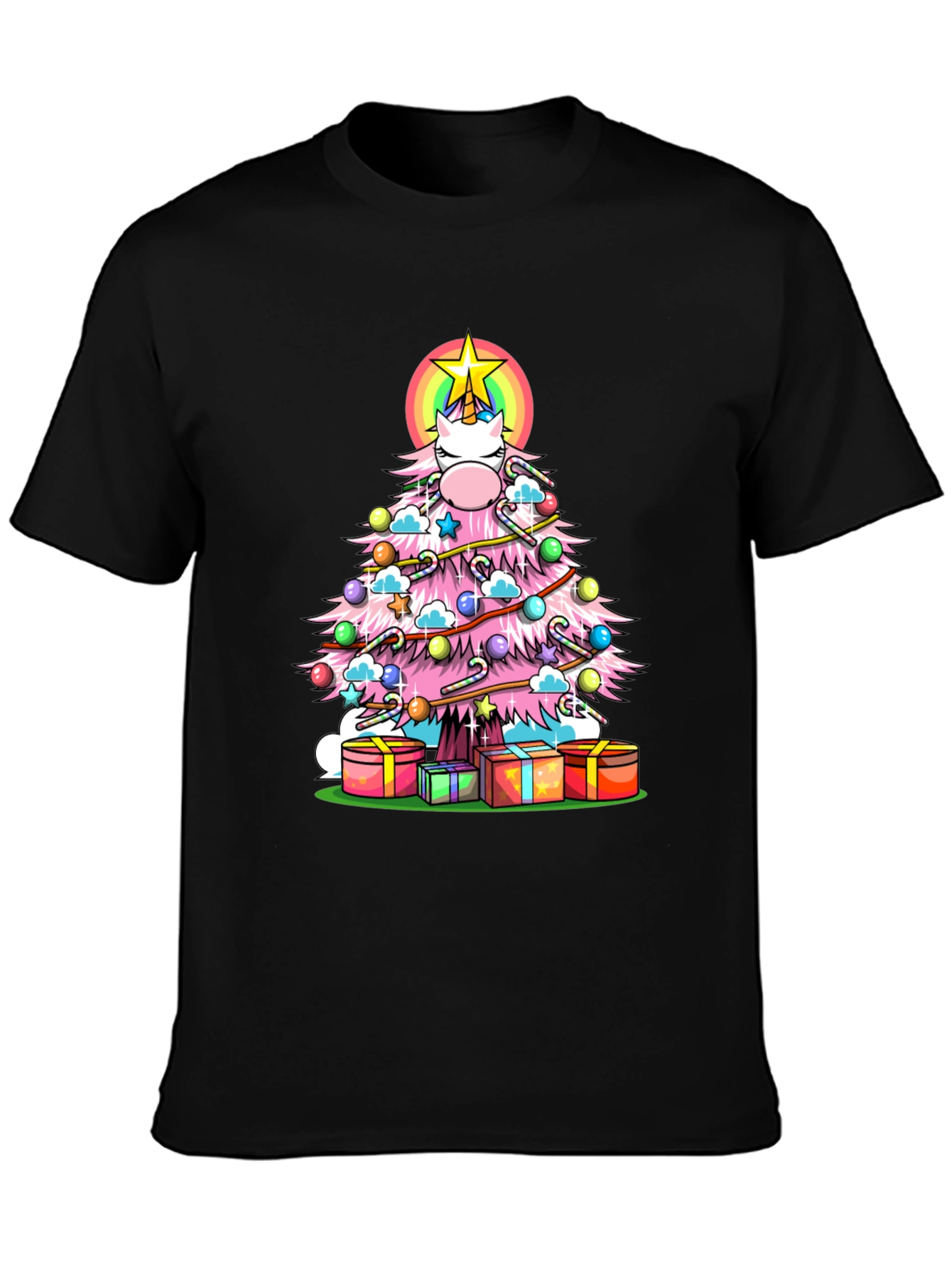 Unicorn Christmas Tree T-Shirt