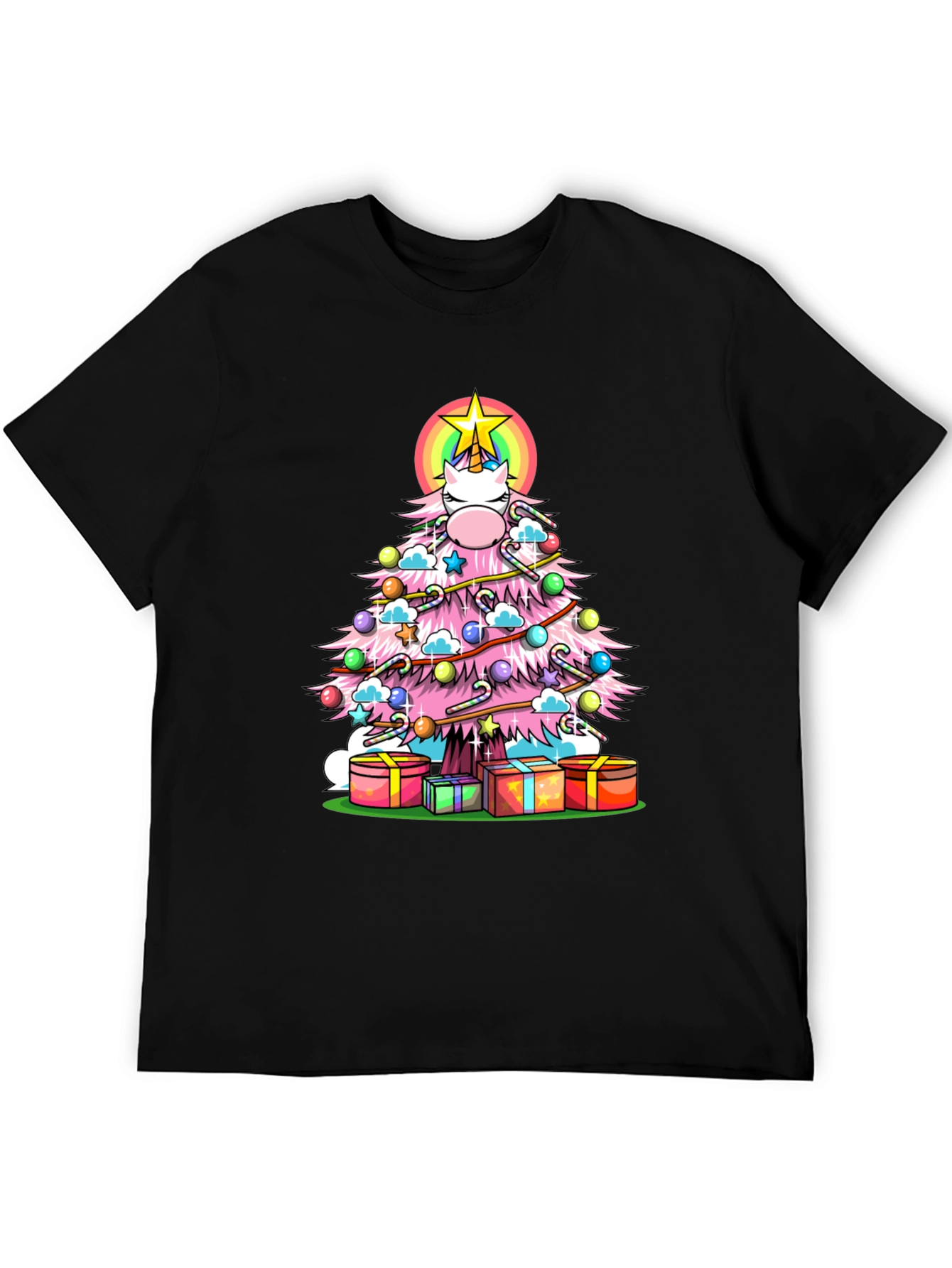 Unicorn Christmas Tree T-Shirt