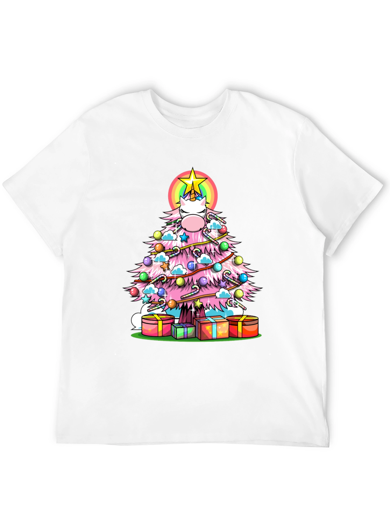 Unicorn Christmas Tree T-Shirt