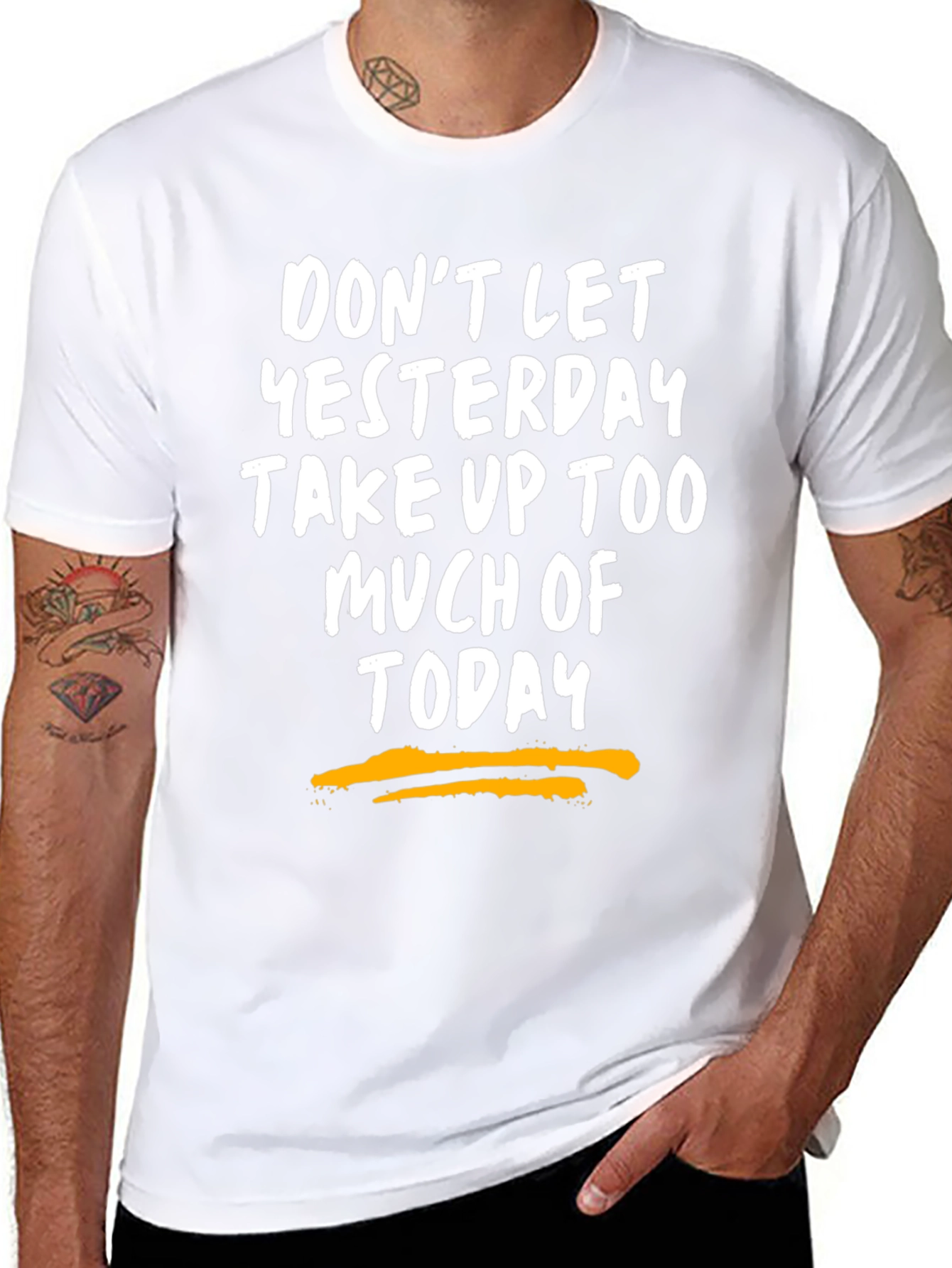 Motivational Graphic Tee - Dont Let Yesterday T-Shirt
