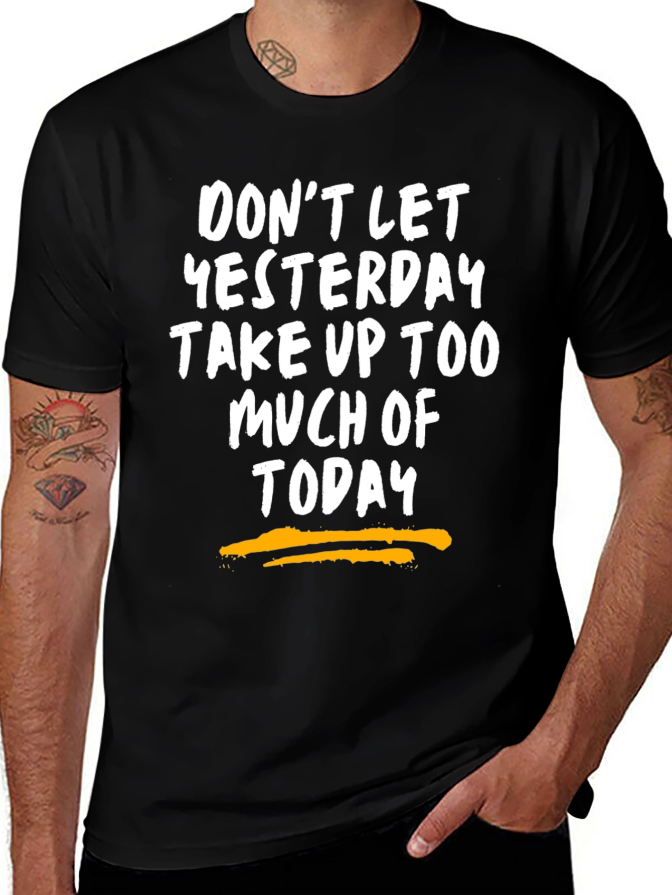 Motivational Graphic Tee - Dont Let Yesterday T-Shirt