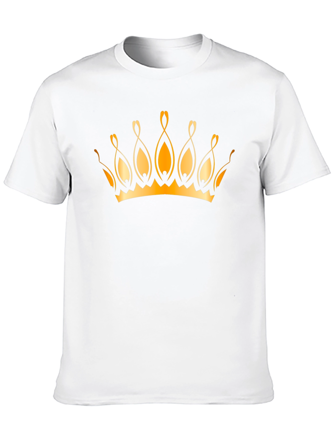 Golden Crown Graphic Black T-Shirt