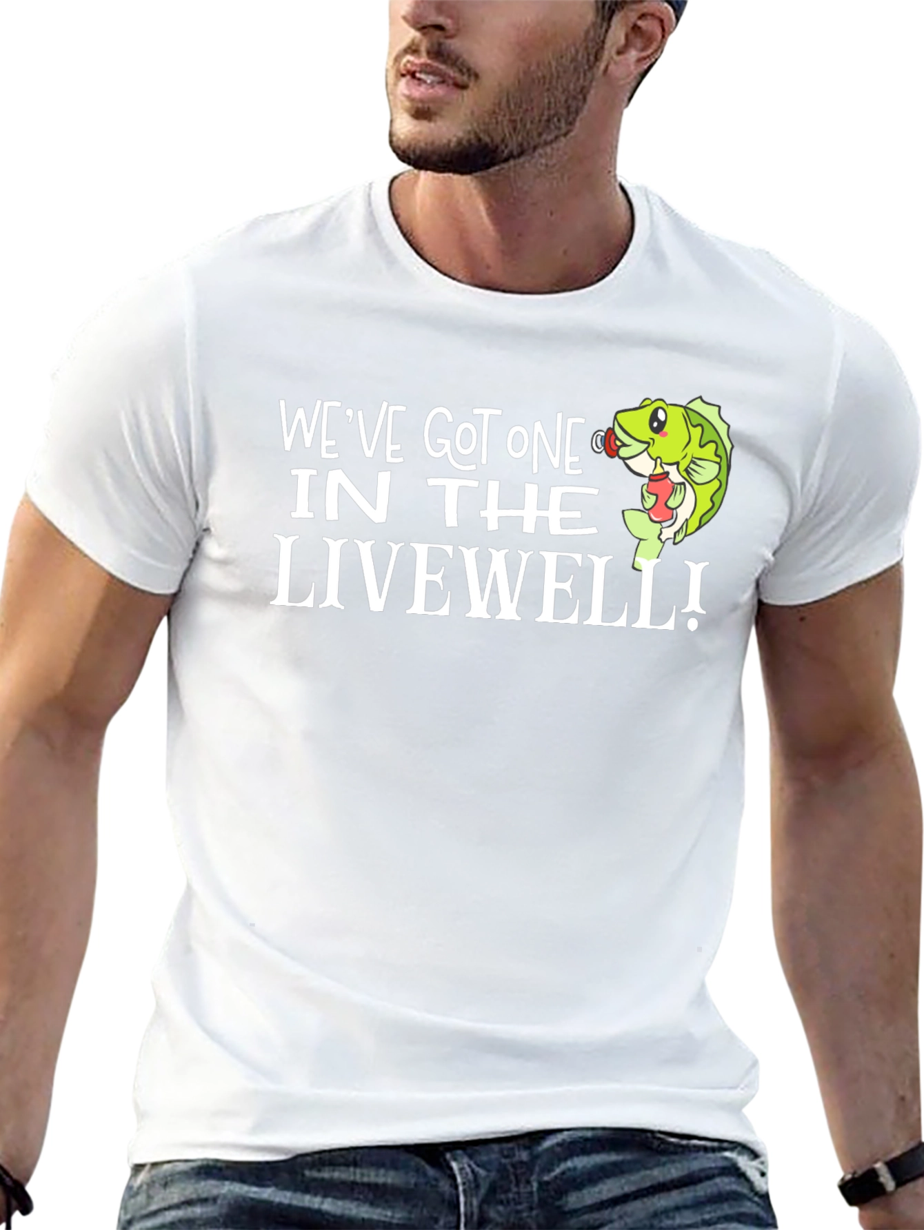 Weve Got One In The Livewell Black T-Shirt Fishing