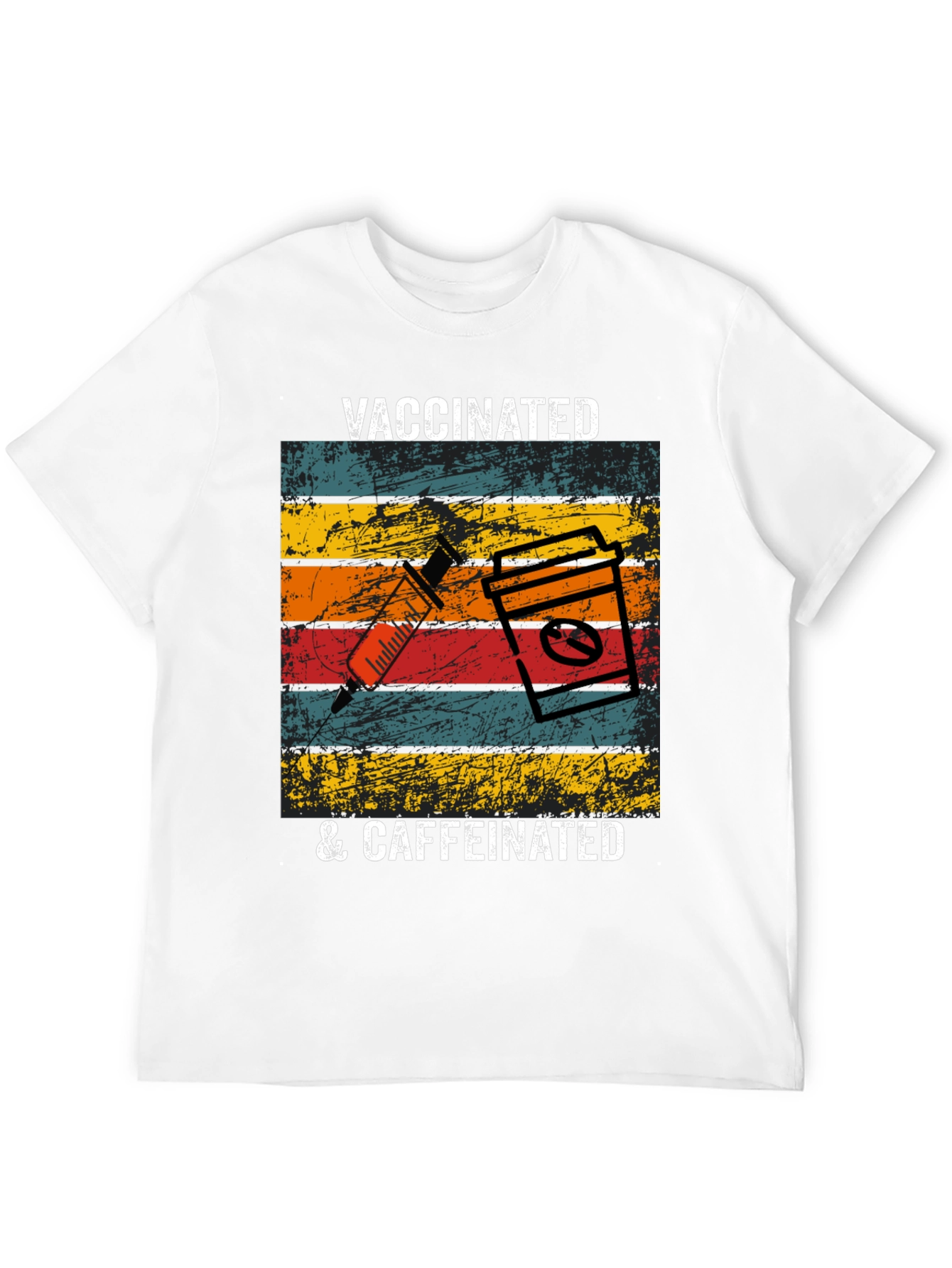 Vaccinated & Caffeinated T-Shirt