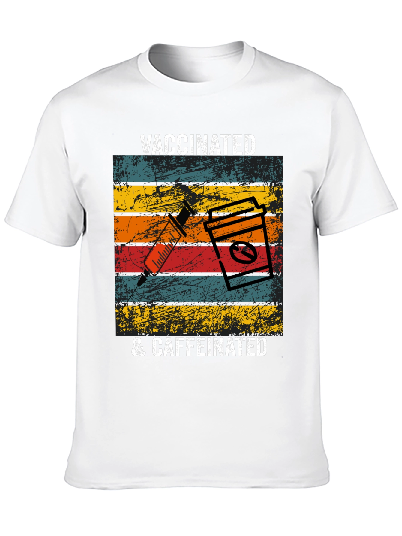 Vaccinated & Caffeinated T-Shirt
