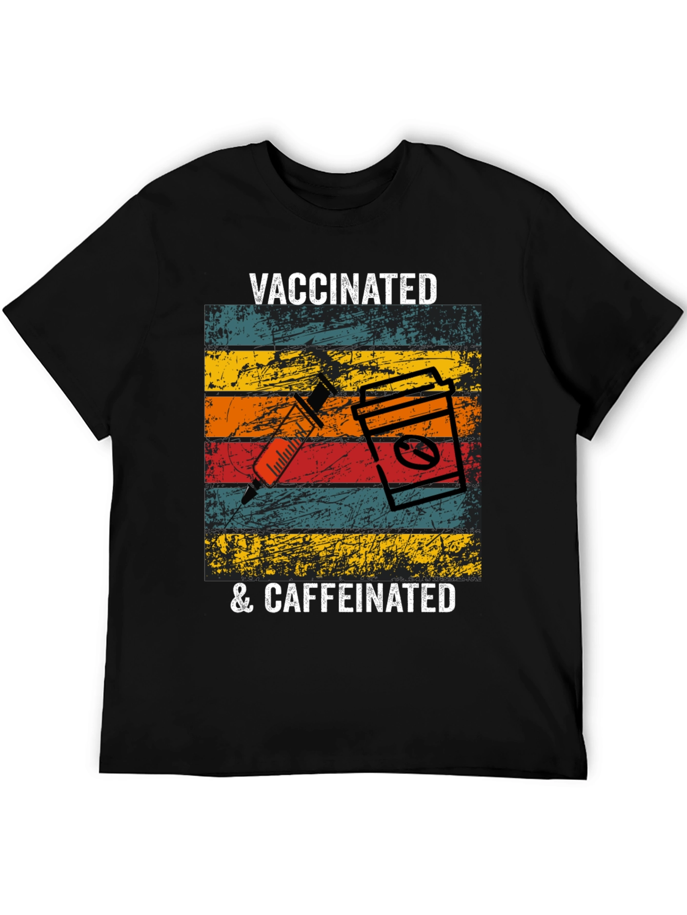 Vaccinated & Caffeinated T-Shirt