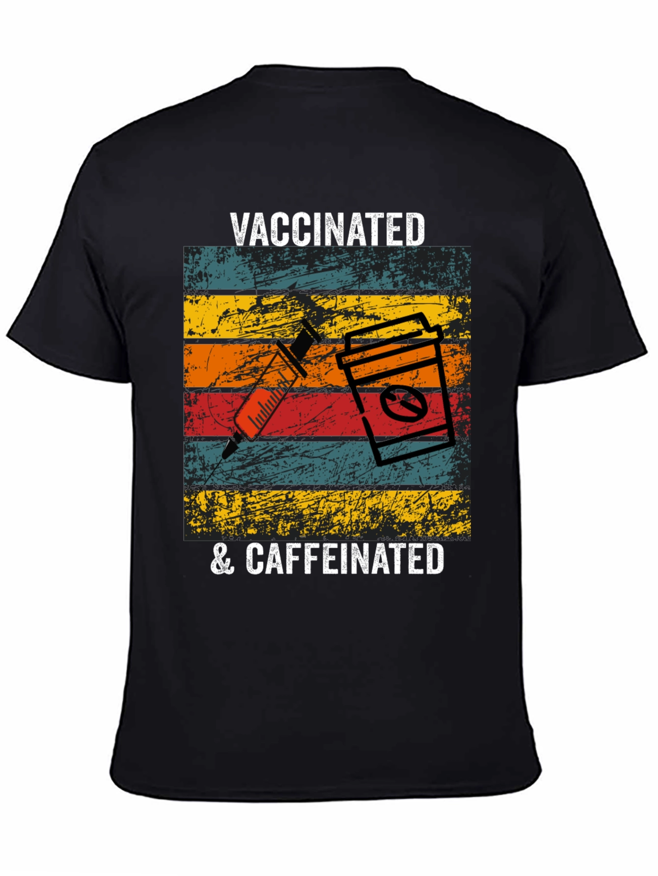 Vaccinated & Caffeinated T-Shirt
