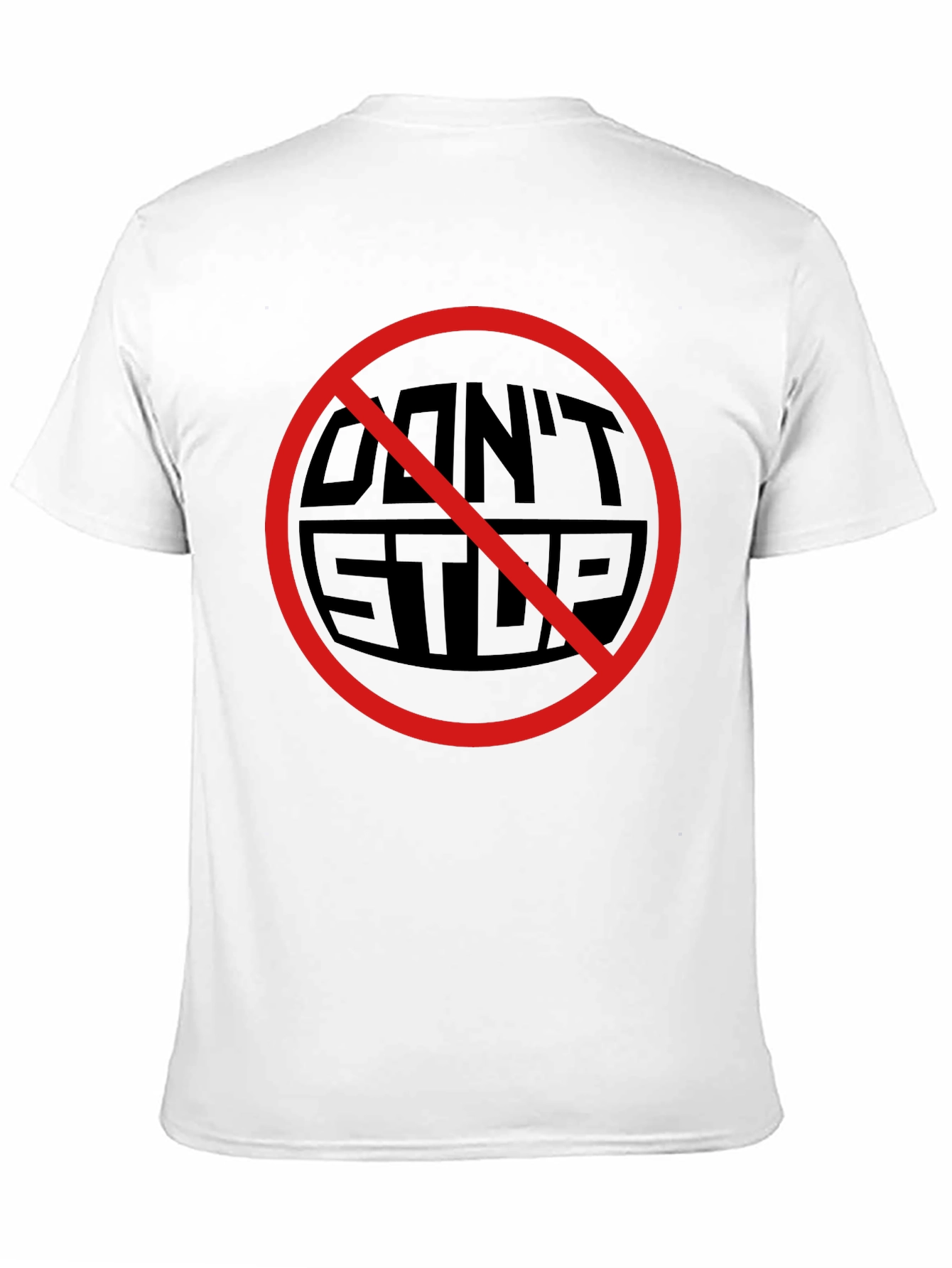 Dont Stop Graphic Tee - Black Crew Neck T-Shirt