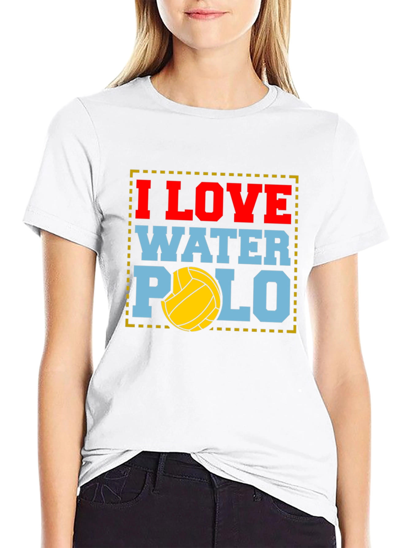 I Love Water Polo Graphic T-Shirt