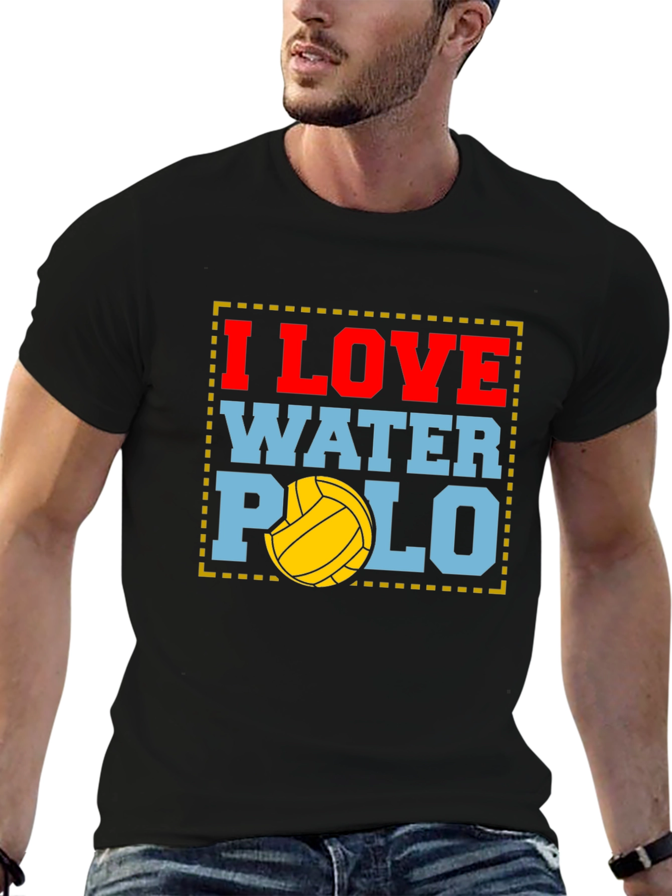 I Love Water Polo Graphic T-Shirt