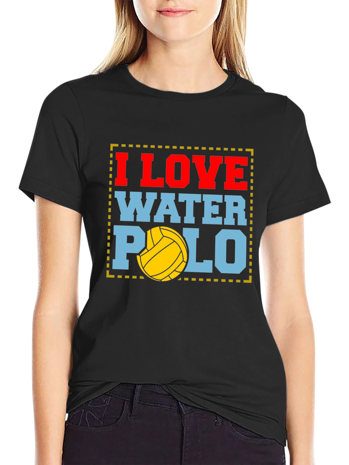 I Love Water Polo Graphic T-Shirt