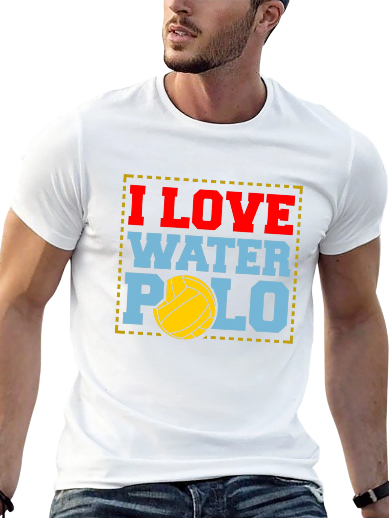I Love Water Polo Graphic T-Shirt