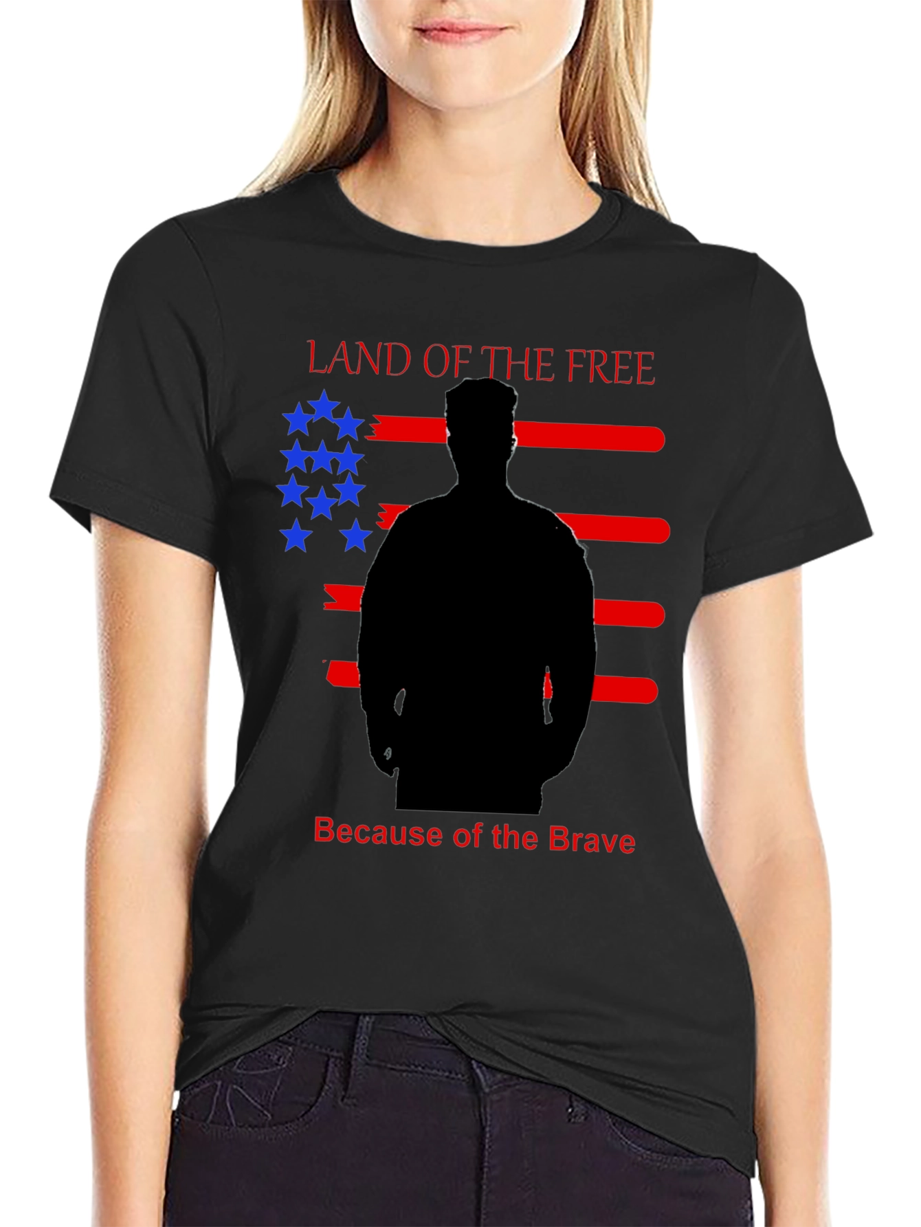 Land of the Free T-Shirt - Patriotic Design