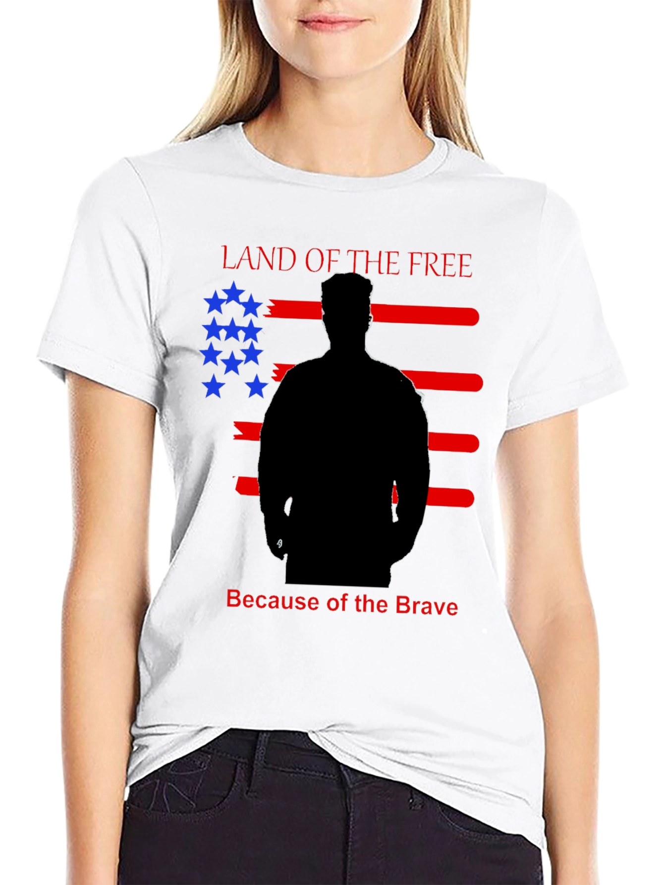 Land of the Free T-Shirt - Patriotic Design