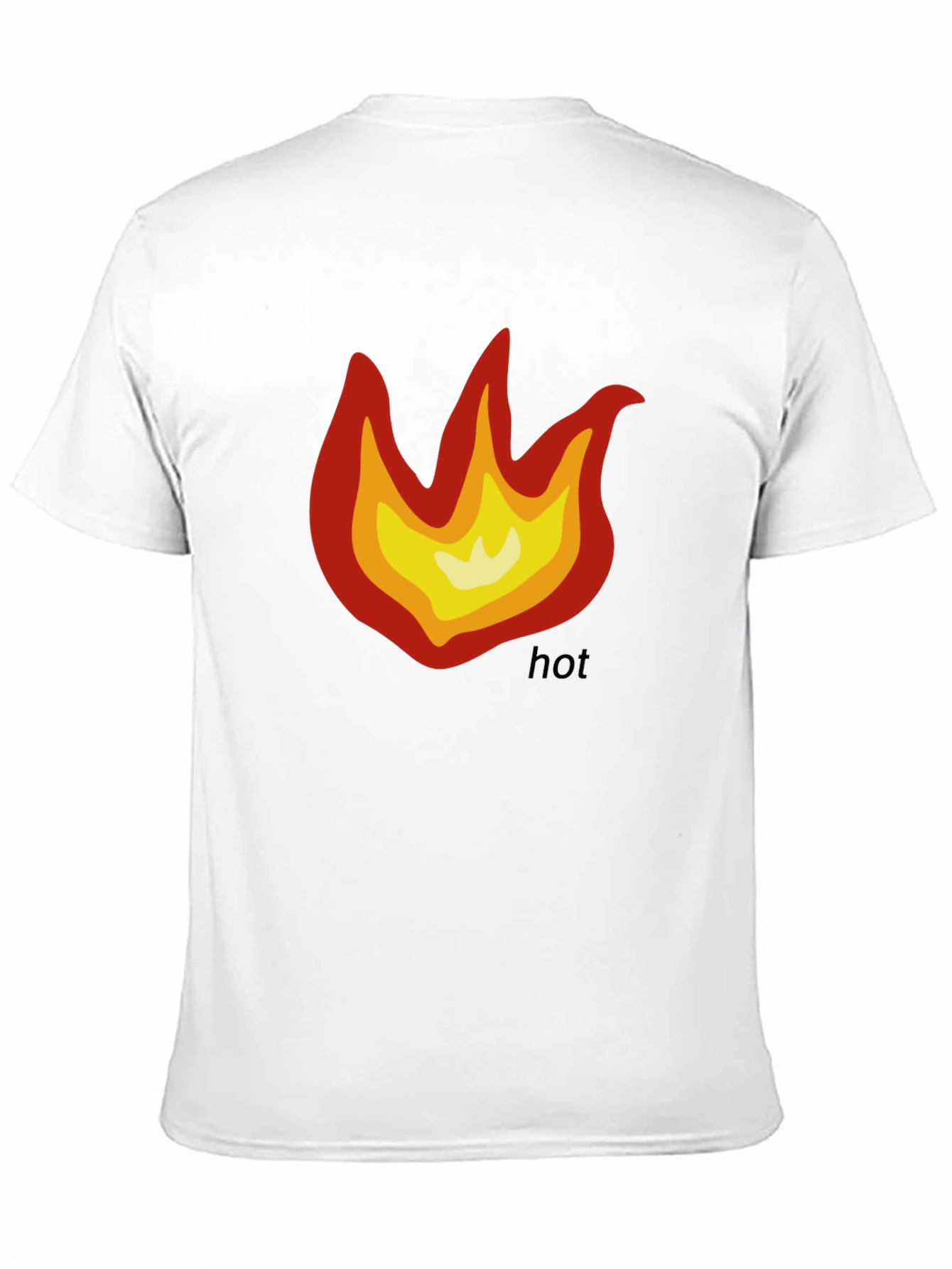Hot Flame Graphic T-Shirt - Black Cotton Tee
