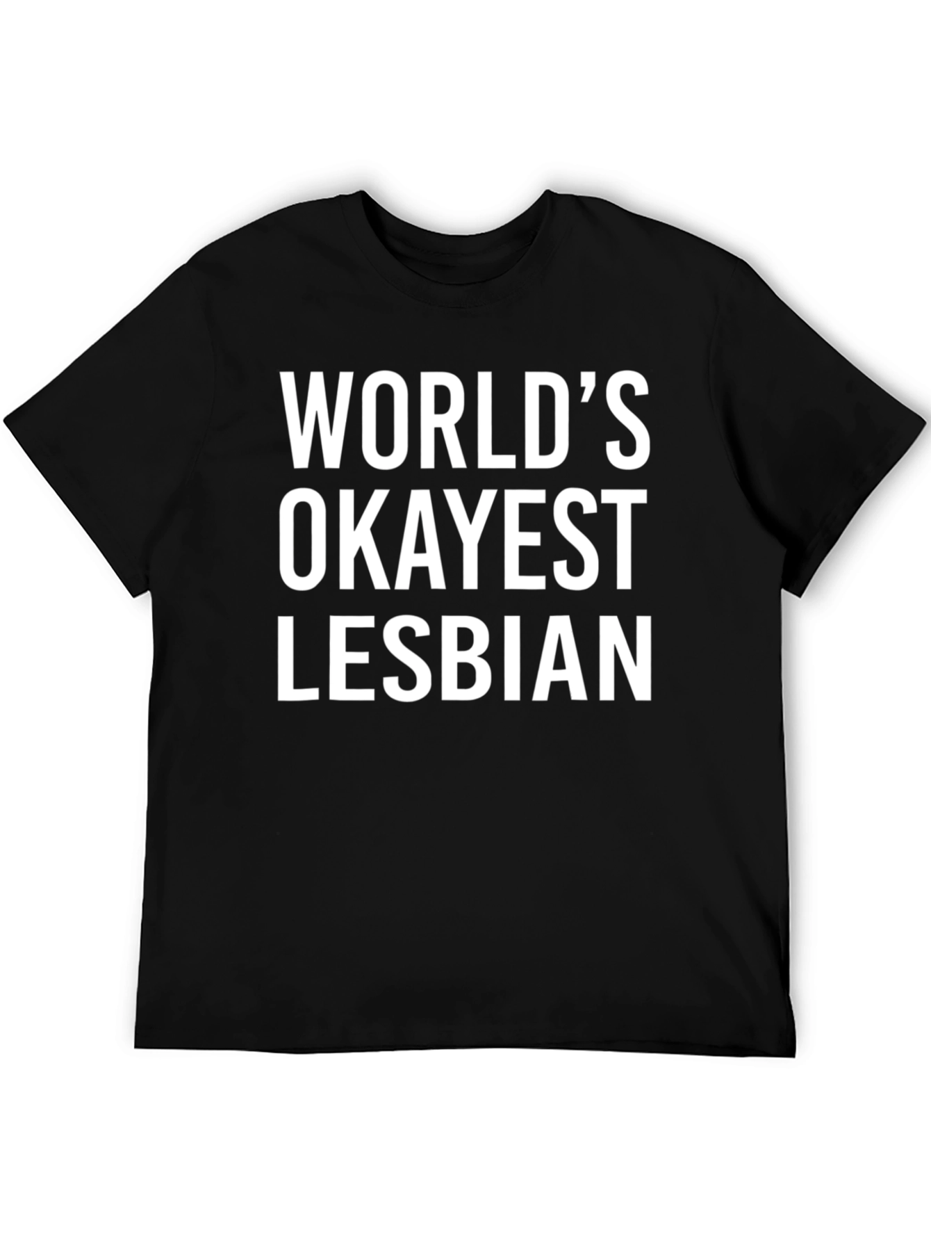 Worlds Okayest Lesbian Graphic T-Shirt