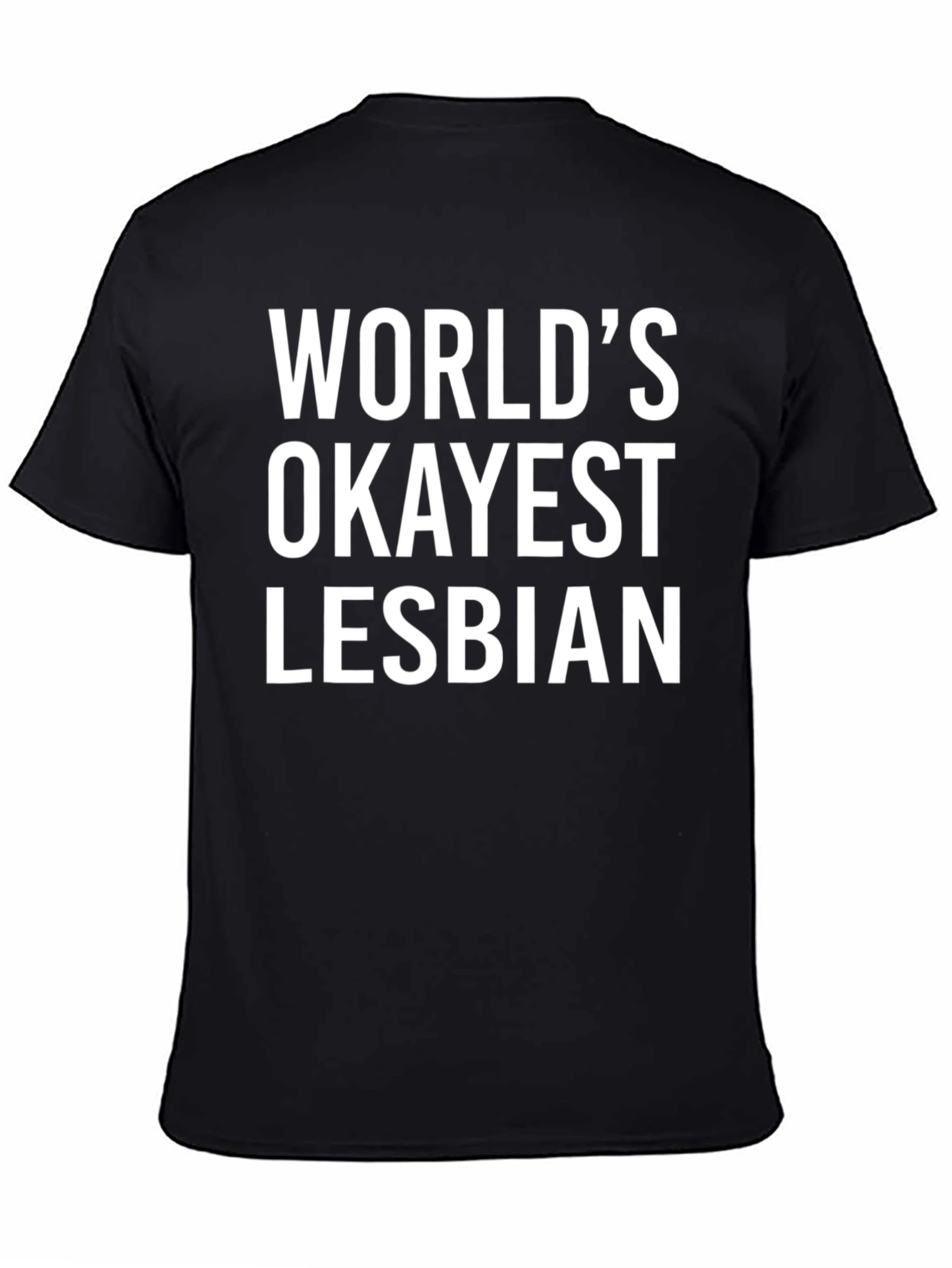 Worlds Okayest Lesbian Graphic T-Shirt