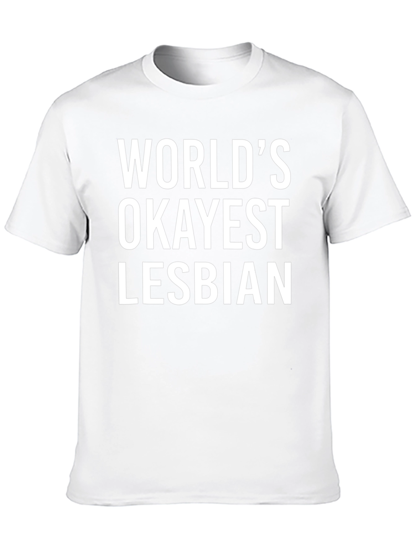 Worlds Okayest Lesbian Graphic T-Shirt