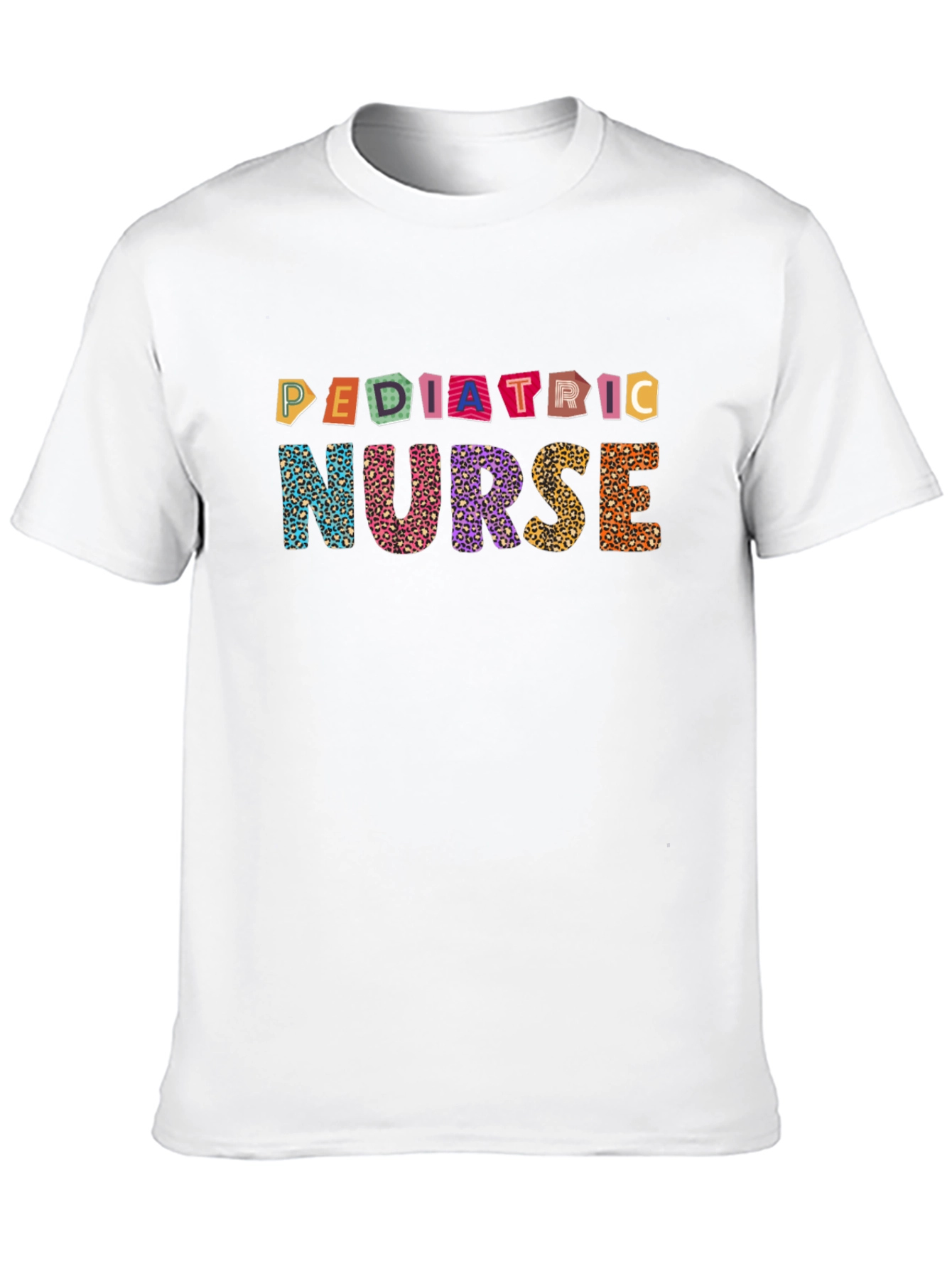 Pediatric Nurse Leopard Print T-Shirt