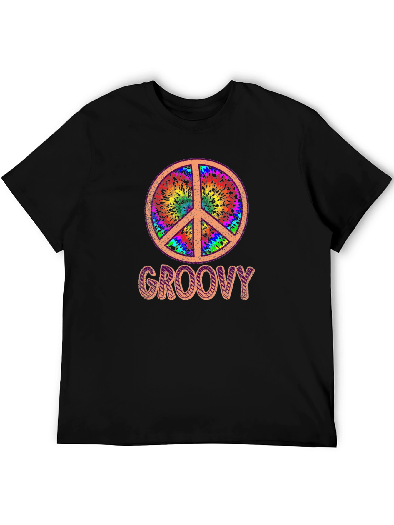 Groovy Tie Dye Peace Sign T-Shirt