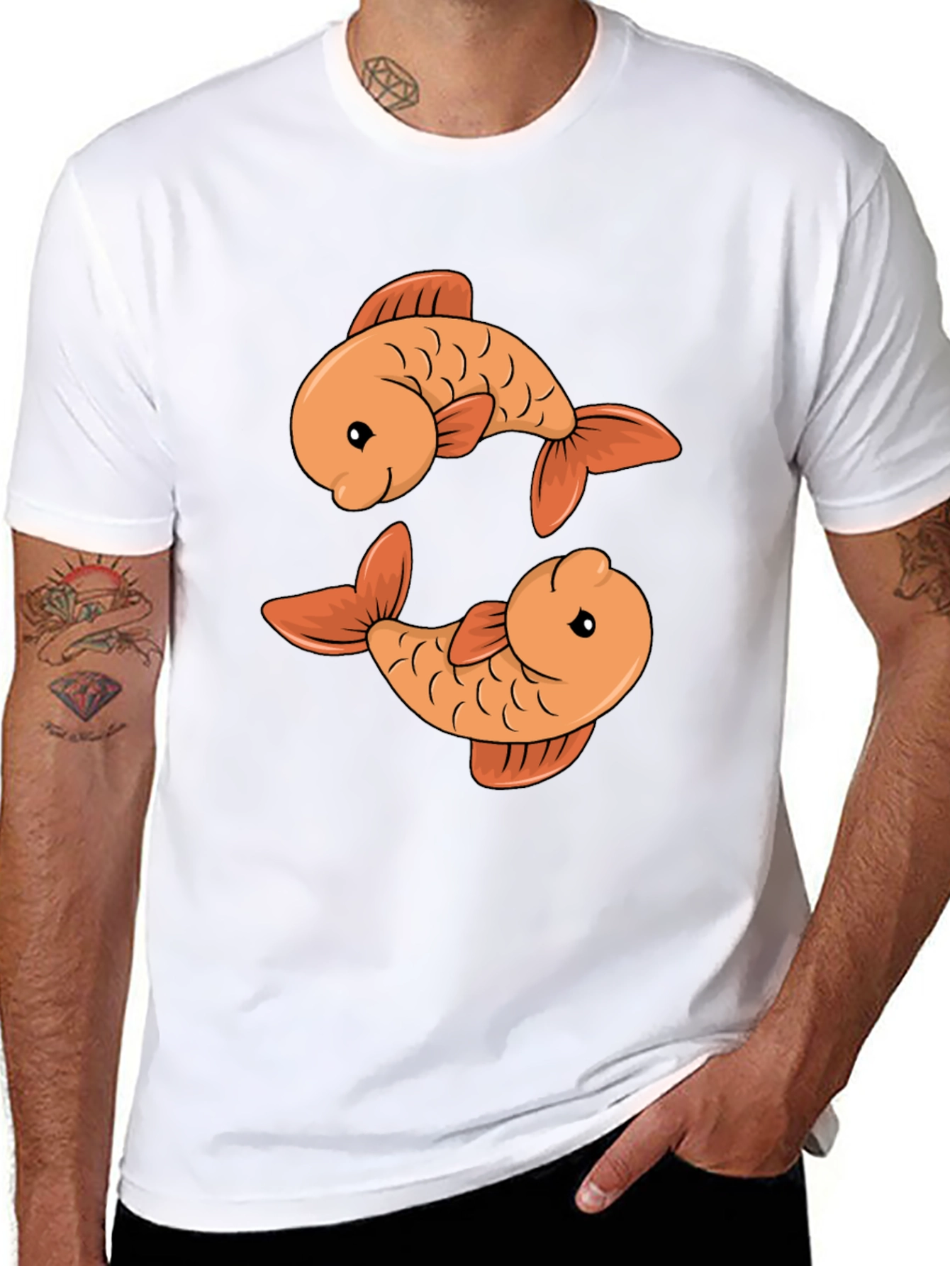 Pisces Fish Graphic Tee - Zodiac T-Shirt