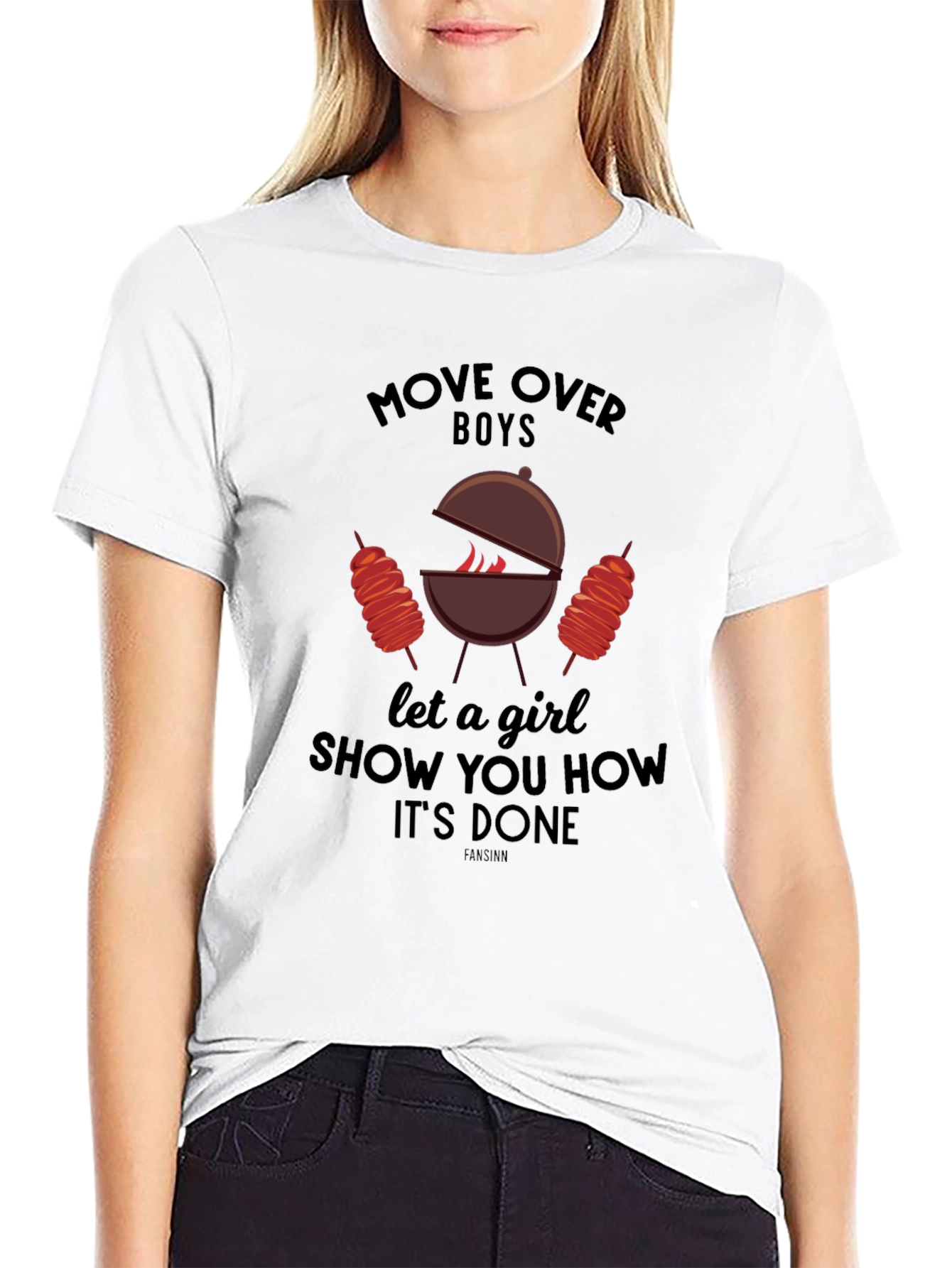 BBQ Girl Power T-Shirt: Move Over Boys