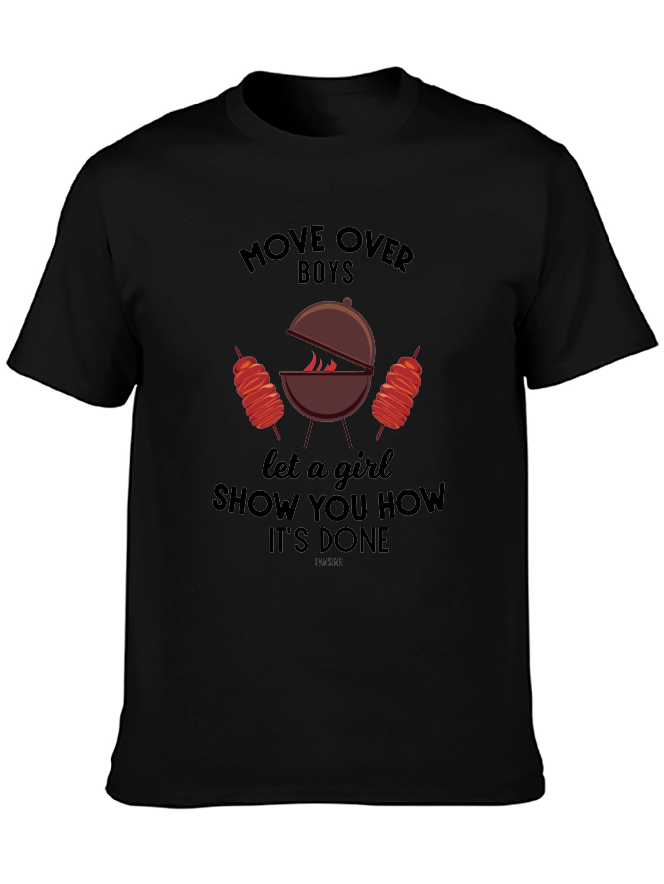 BBQ Girl Power T-Shirt: Move Over Boys