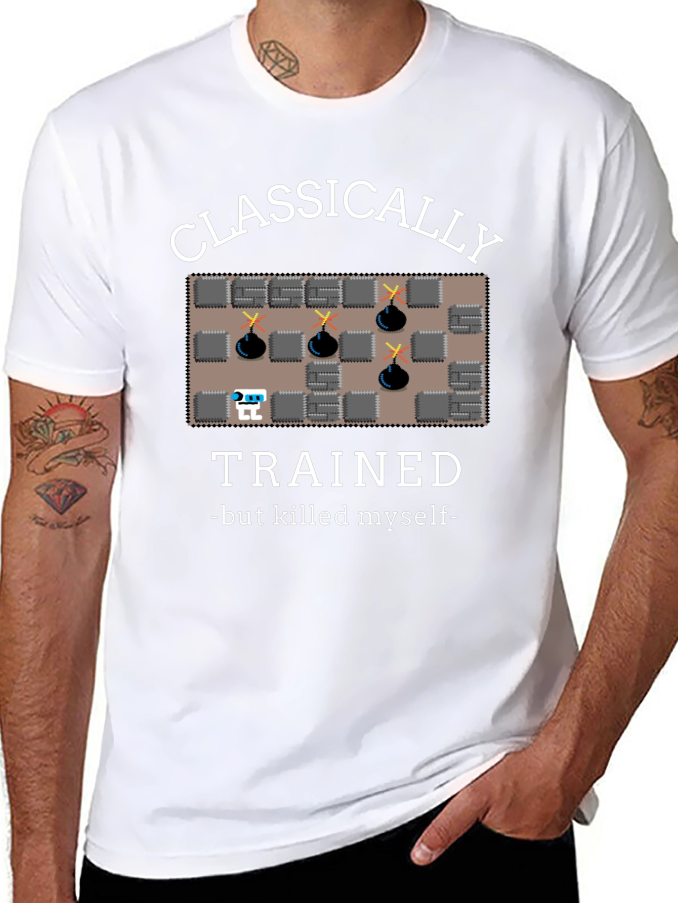 Classically Trained Robot Bomb T-Shirt