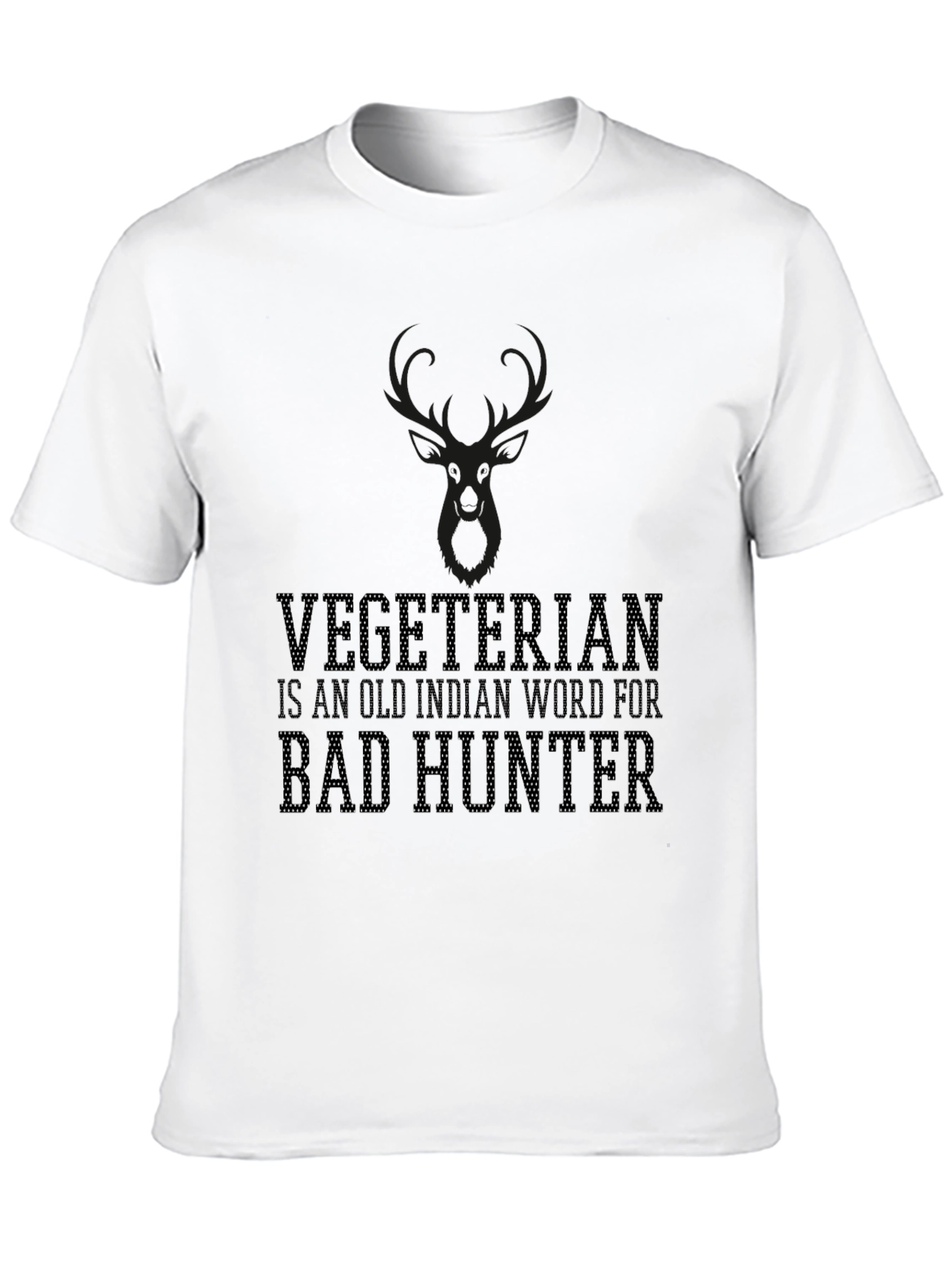 Vegetarian Bad Hunter Graphic T-Shirt