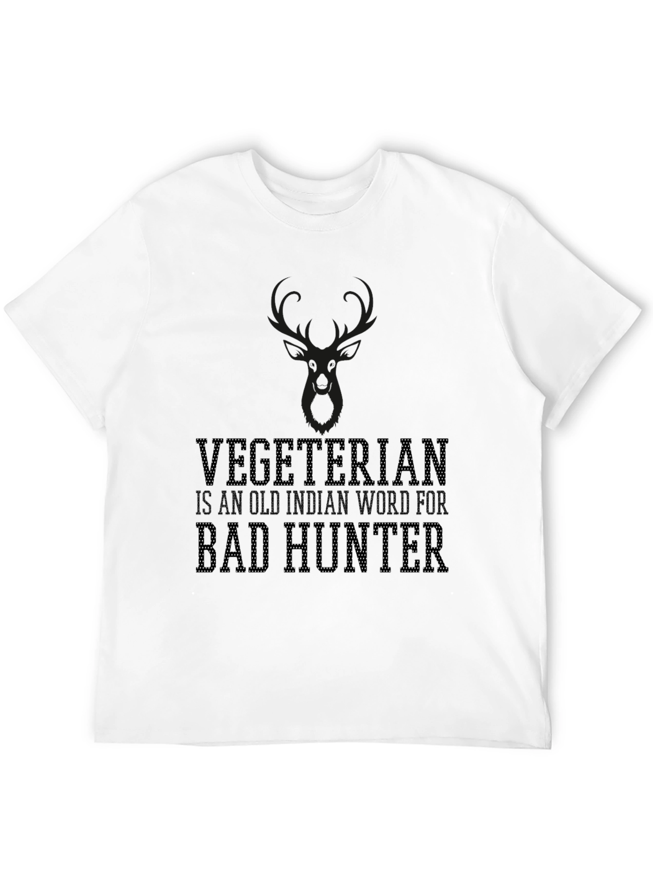 Vegetarian Bad Hunter Graphic T-Shirt