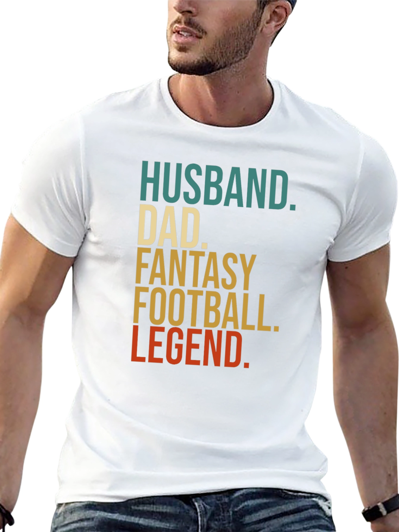 Husband Dad Fantasy Football Legend T-Shirt