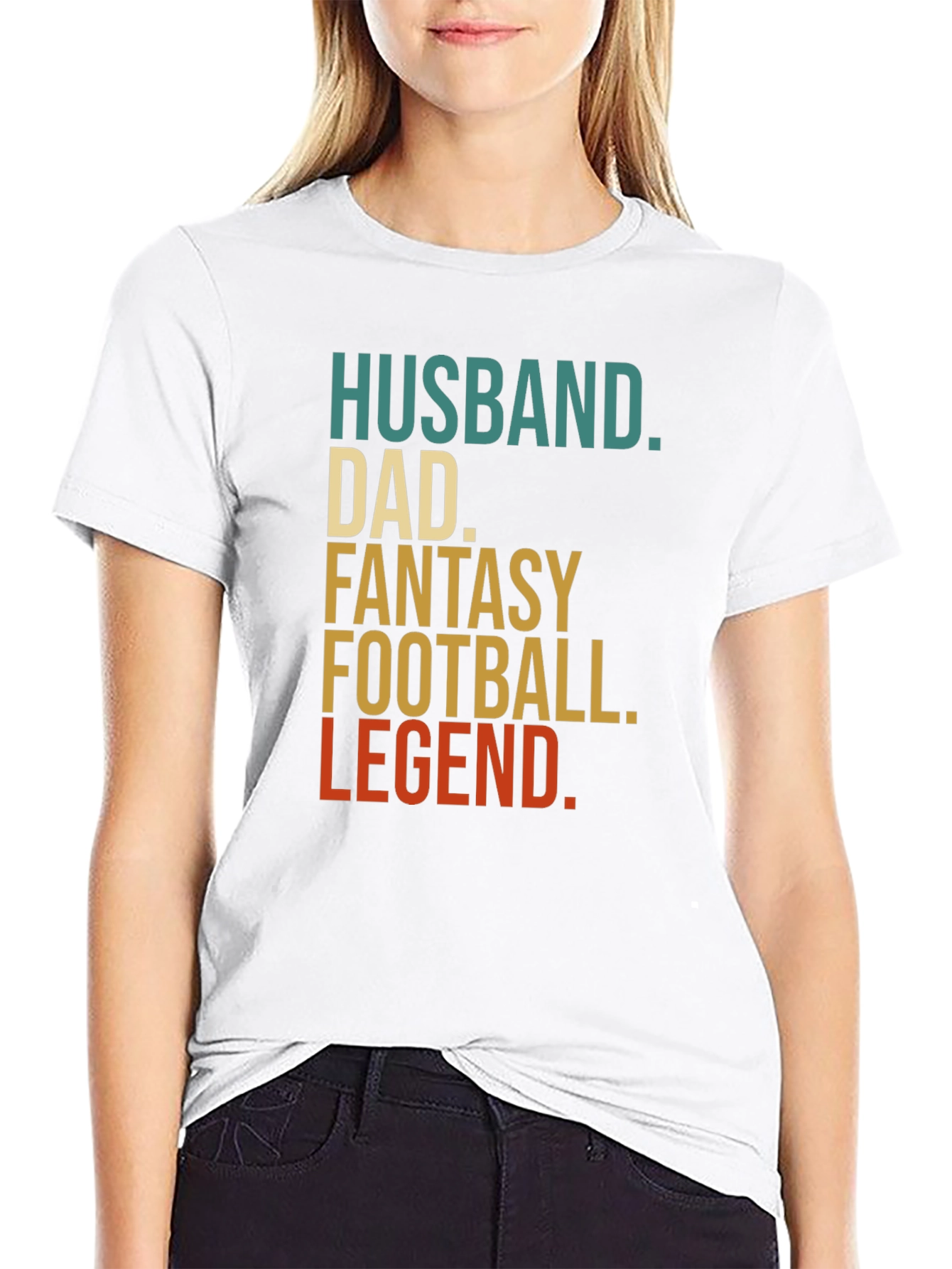 Husband Dad Fantasy Football Legend T-Shirt