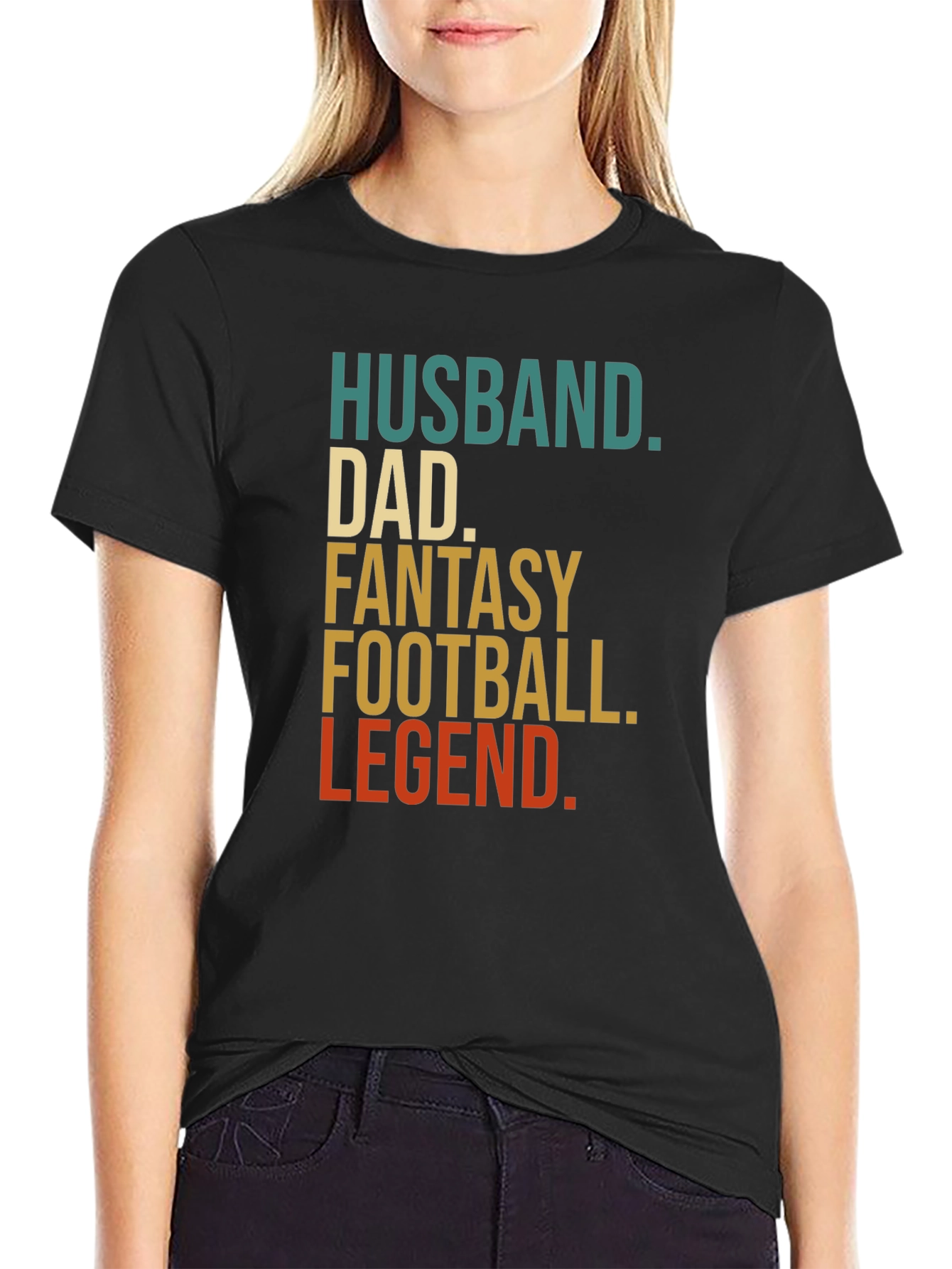 Husband Dad Fantasy Football Legend T-Shirt