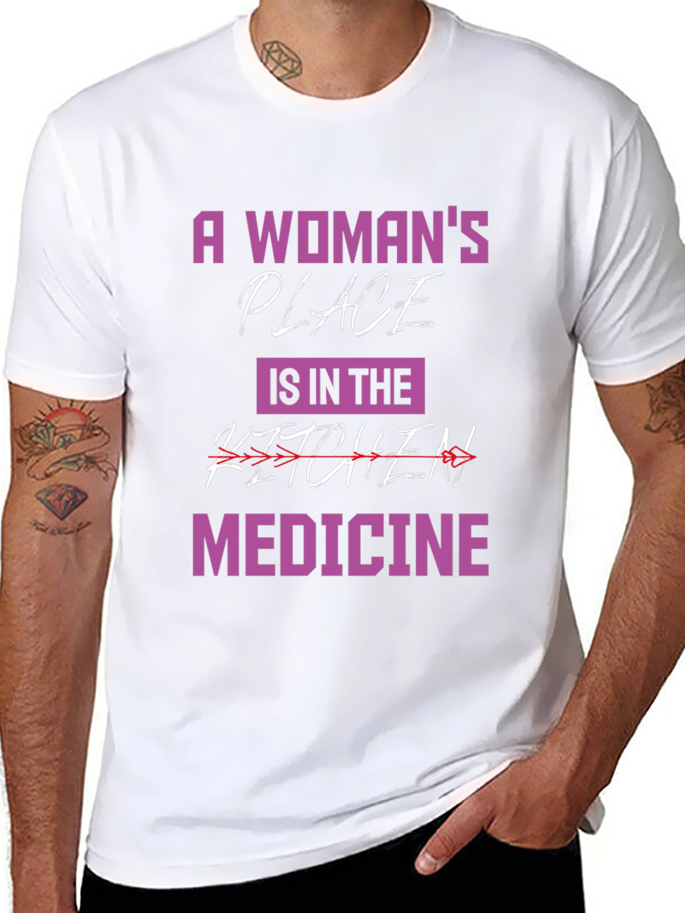 Empowered Woman T-Shirt - Medicine Design